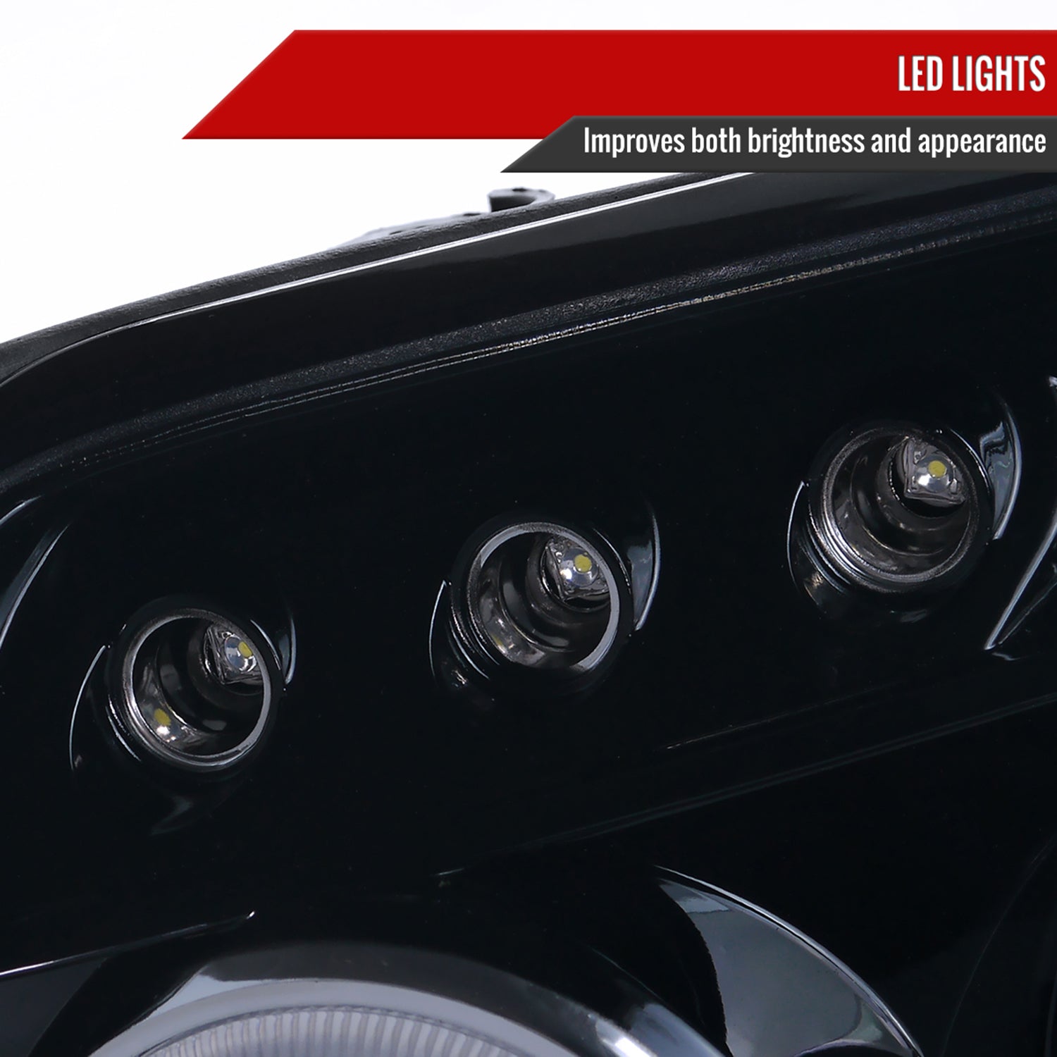 2003-2005 Toyota 4Runner Dual Halo Projector Headlights Glossy Black/Smoke