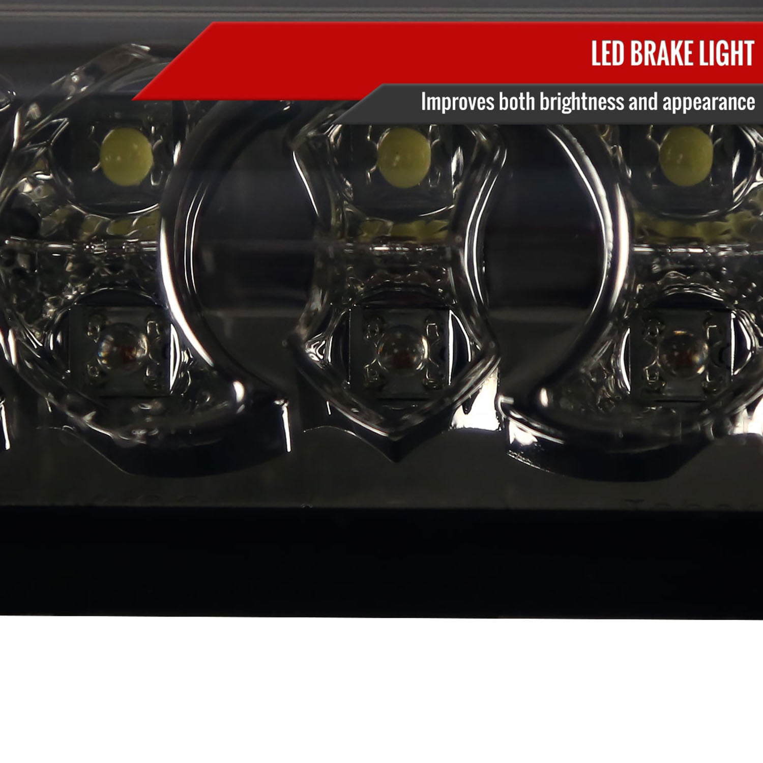 2002-2008 Dodge RAM LED 3rd Brake Light Chrome Housing/Smoke Lens