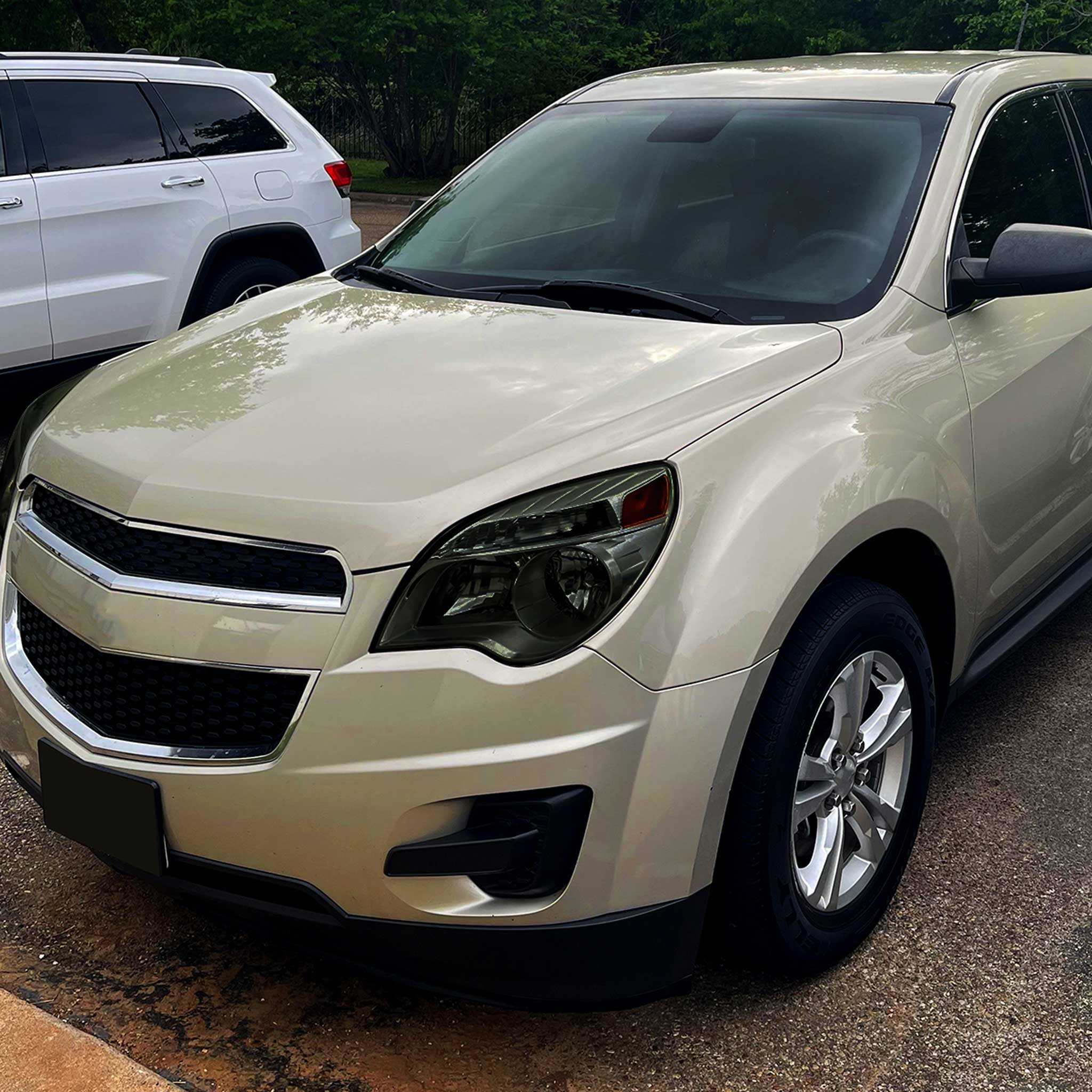 For Chevrolet Equinox 2010-2015 Factory Style Headlights Chrome Housing Smoked Lens