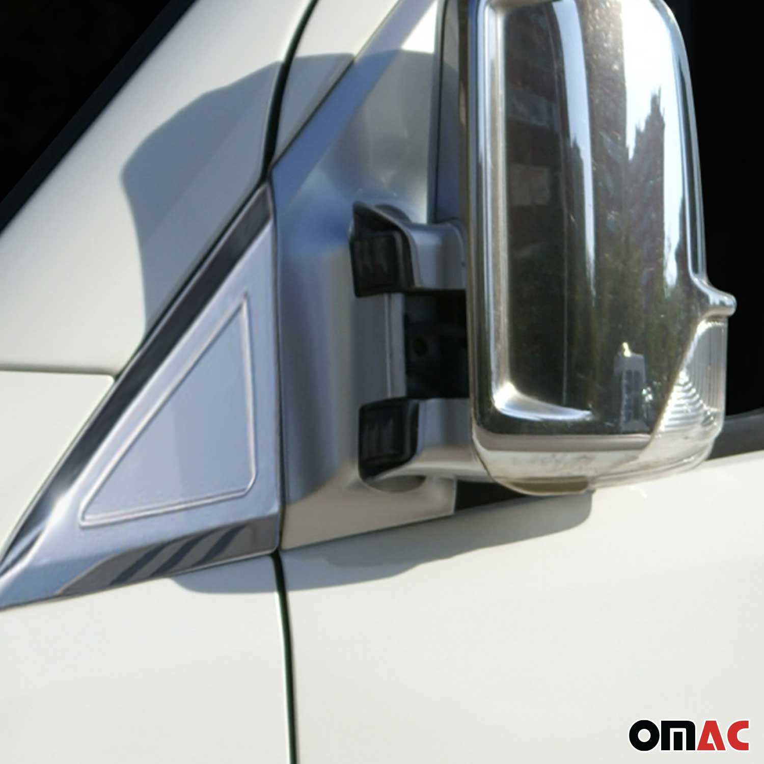 Window Molding Trim Triangle for Mercedes Sprinter W906 2006-18 Steel Chrome 2x
