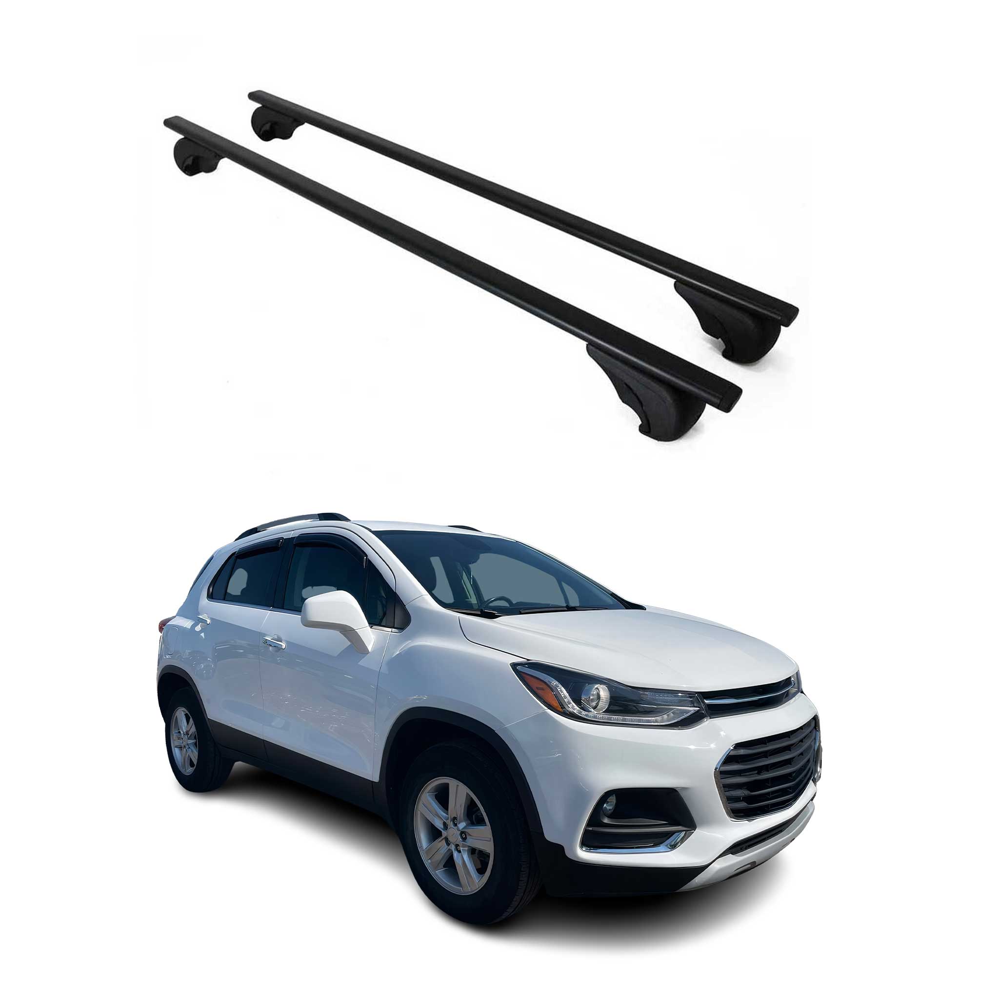 2013-2022 Chevrolet Trax Roof Rack Cross Bars Black
