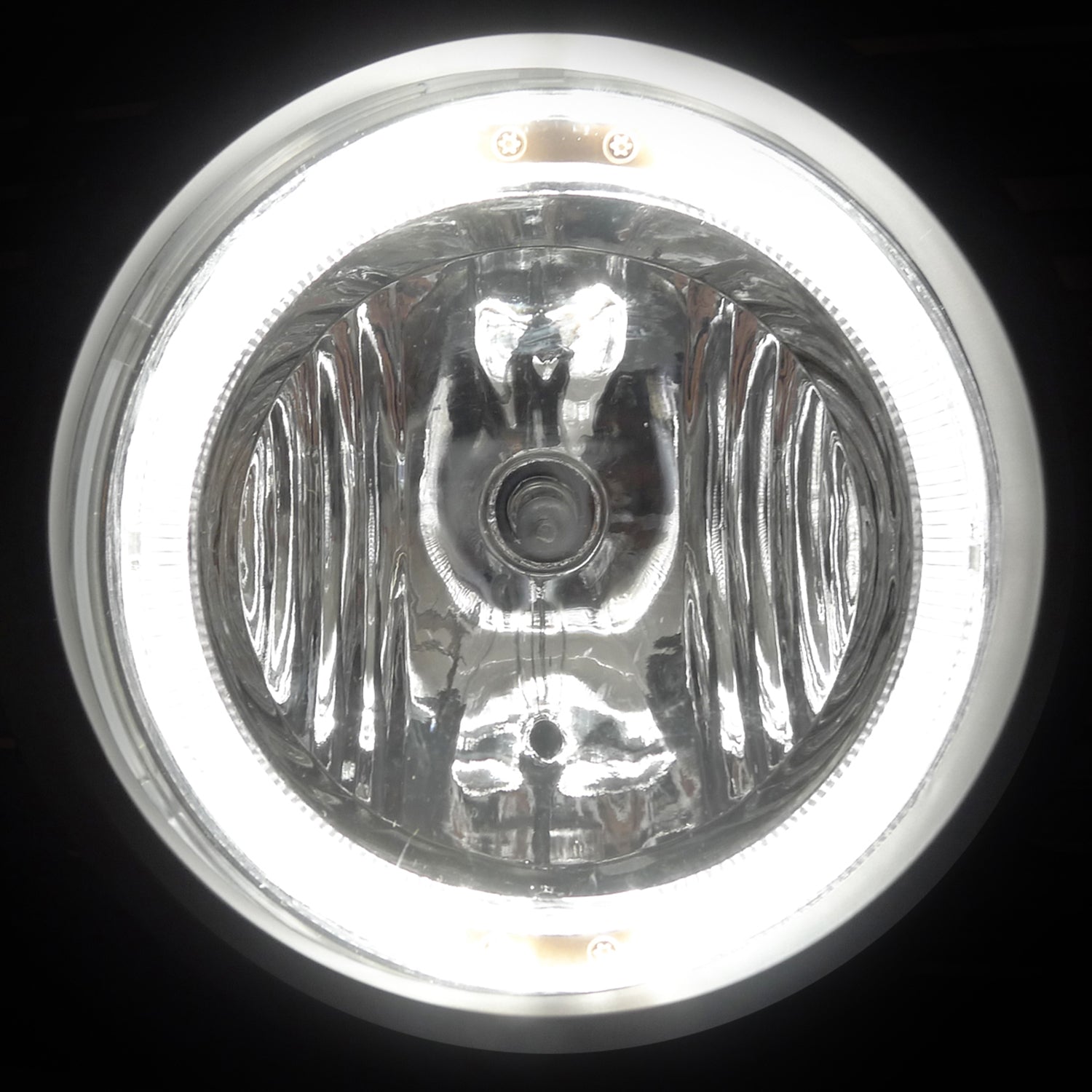 2005-2009 Ford Mustang V6 Black ABS Grille w/ Dual H10 Fog Lights