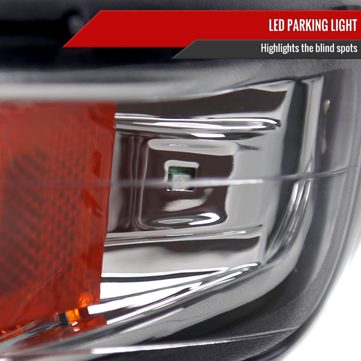 1999-2002 Chevy Silverado/ 00-2006 Tahoe Suburban LED Bumper Lights Chrome