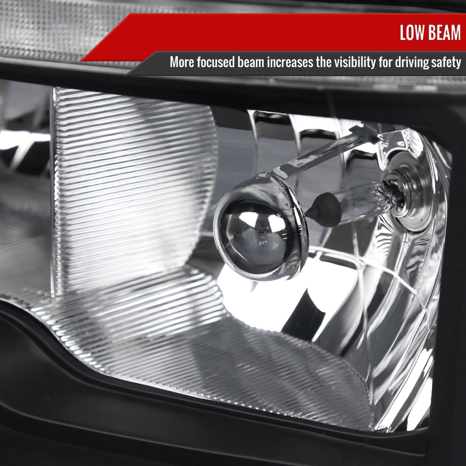 2009-2018 Dodge RAM 1500 RAM 2500 3500 Dual LED Bar Factory Headlights Black