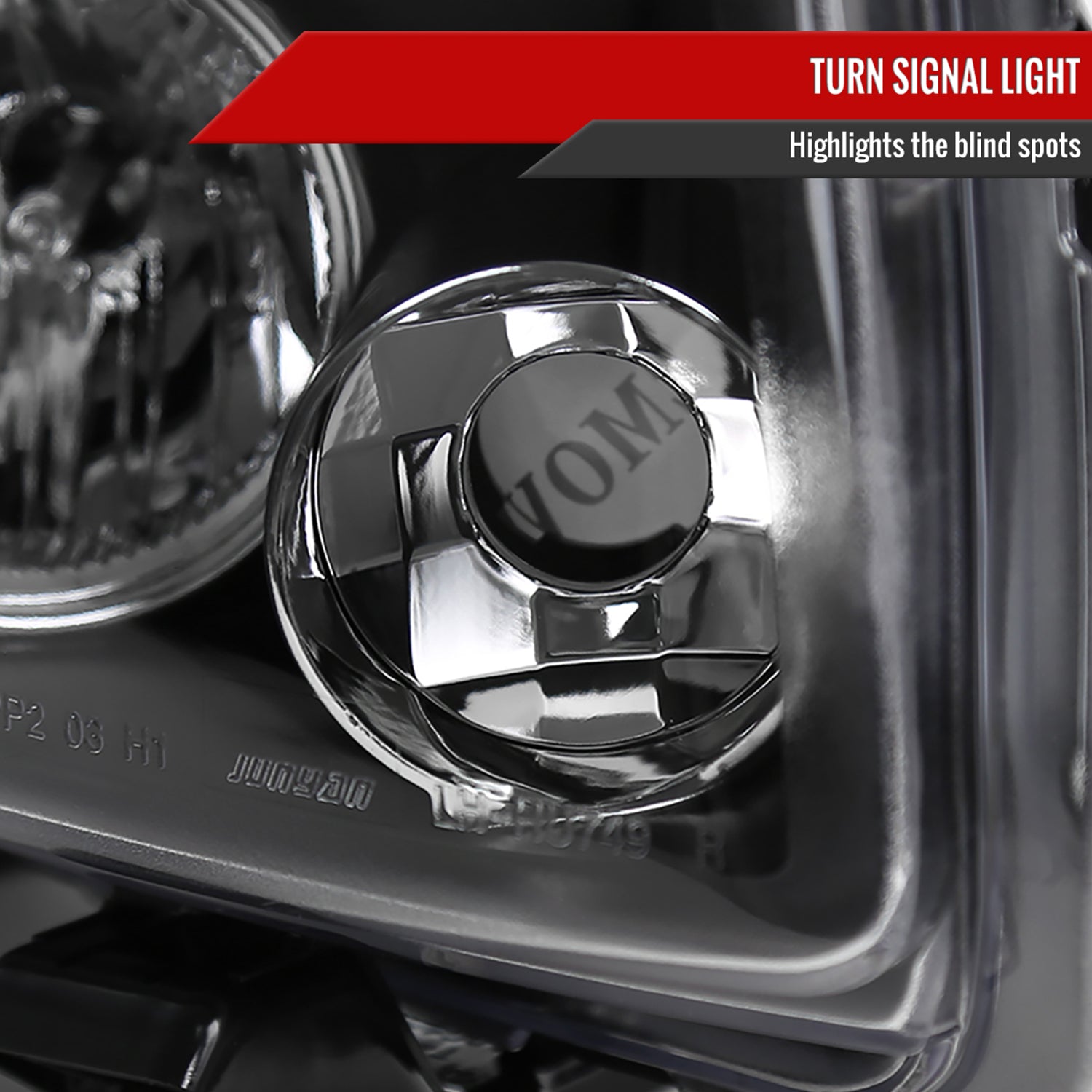 2008-2010 Scion xB Single Halo Projector Headlights Matte Black/Clear Lens