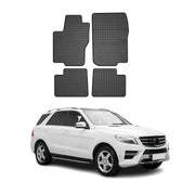 2012-2015 Mercedes ML Class W166 Floor Mats Liners Full Set All Weather Rubber Black