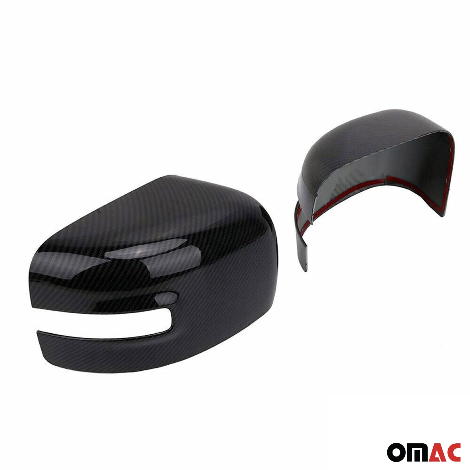 2019-2024 Jeep Renegade Side Mirror Cover Caps Carbon Fiber Black 2 Pcs