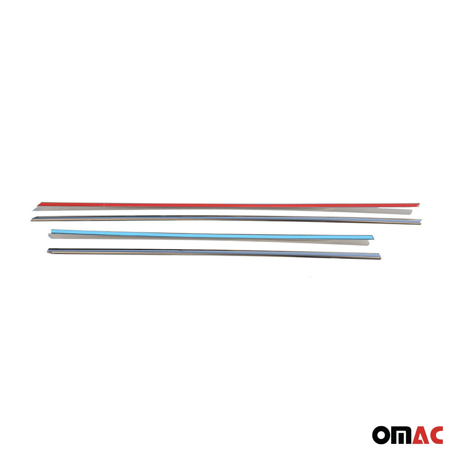 2012-2019 BMW 1 Series F20 Window Molding Trim Streamer Stainless Steel 4x