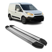 2014-2019 Ford Transit Connect Short Running Boards Side Steps Silver