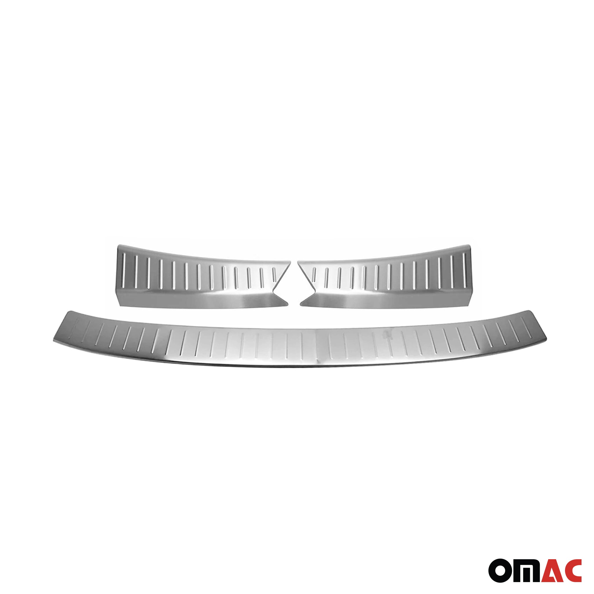 Rear Bumper Guard & Trunk Sill Cover Set for Ford Escape 2013-16 Pre-FL Brushed