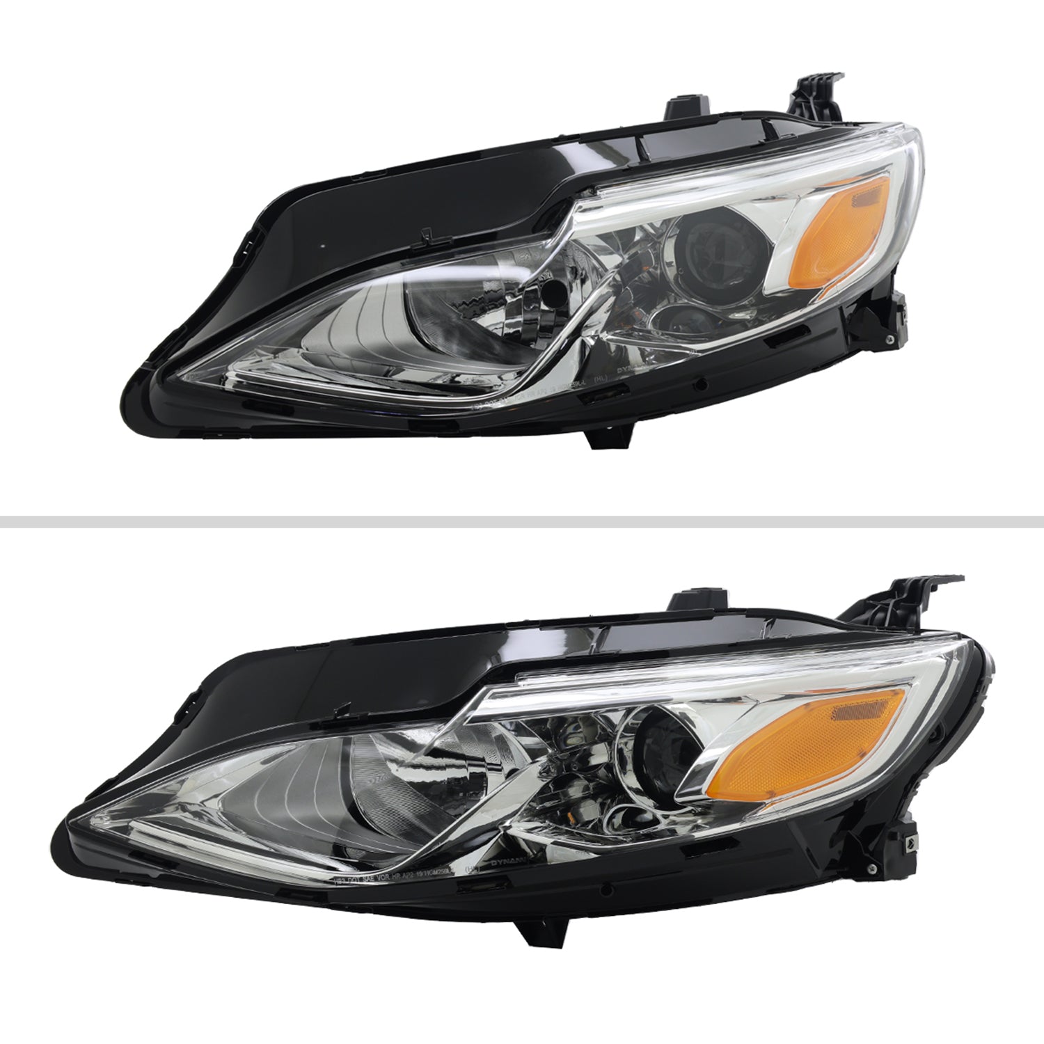 2019-2024 Chevy Malibu Factory Style Projector Headlights Chrome/Clear Lens