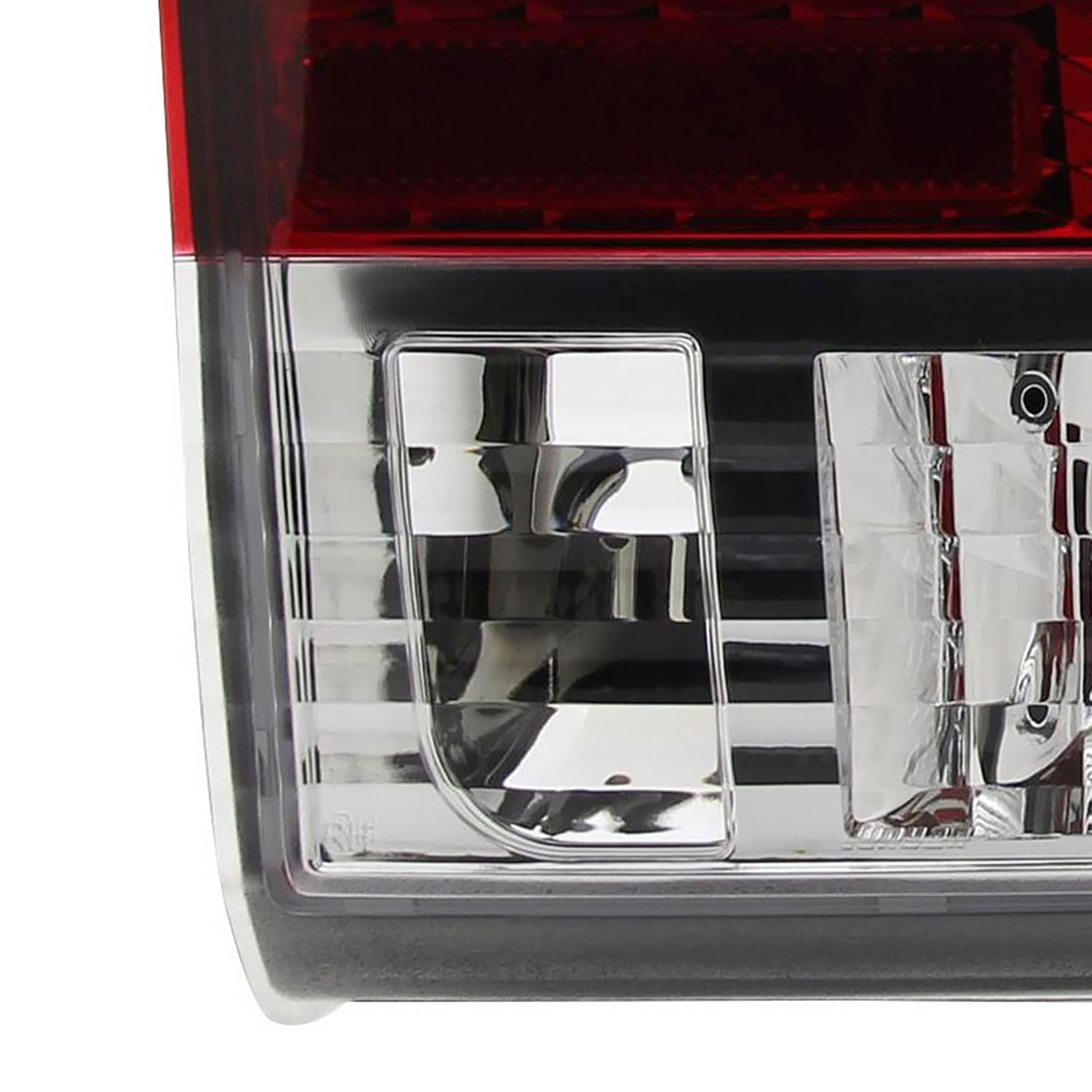 1983-1987 Toyota Corolla AE86 Hatchback Tail Lights Chrome/Red Clear Lens