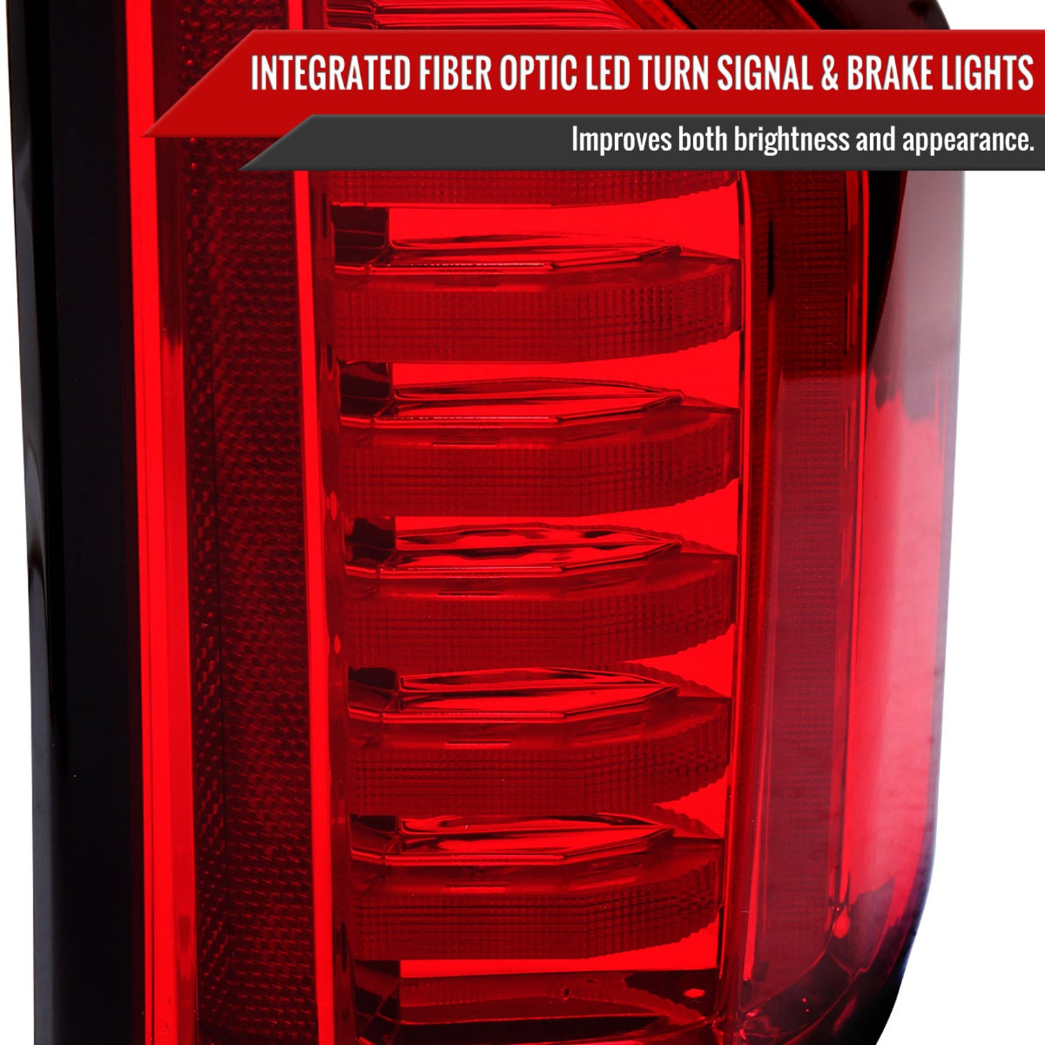 2019-2023 Chevy Silverado 1500 /2500HD/3500HD LED Tail Lights Chrome/Red