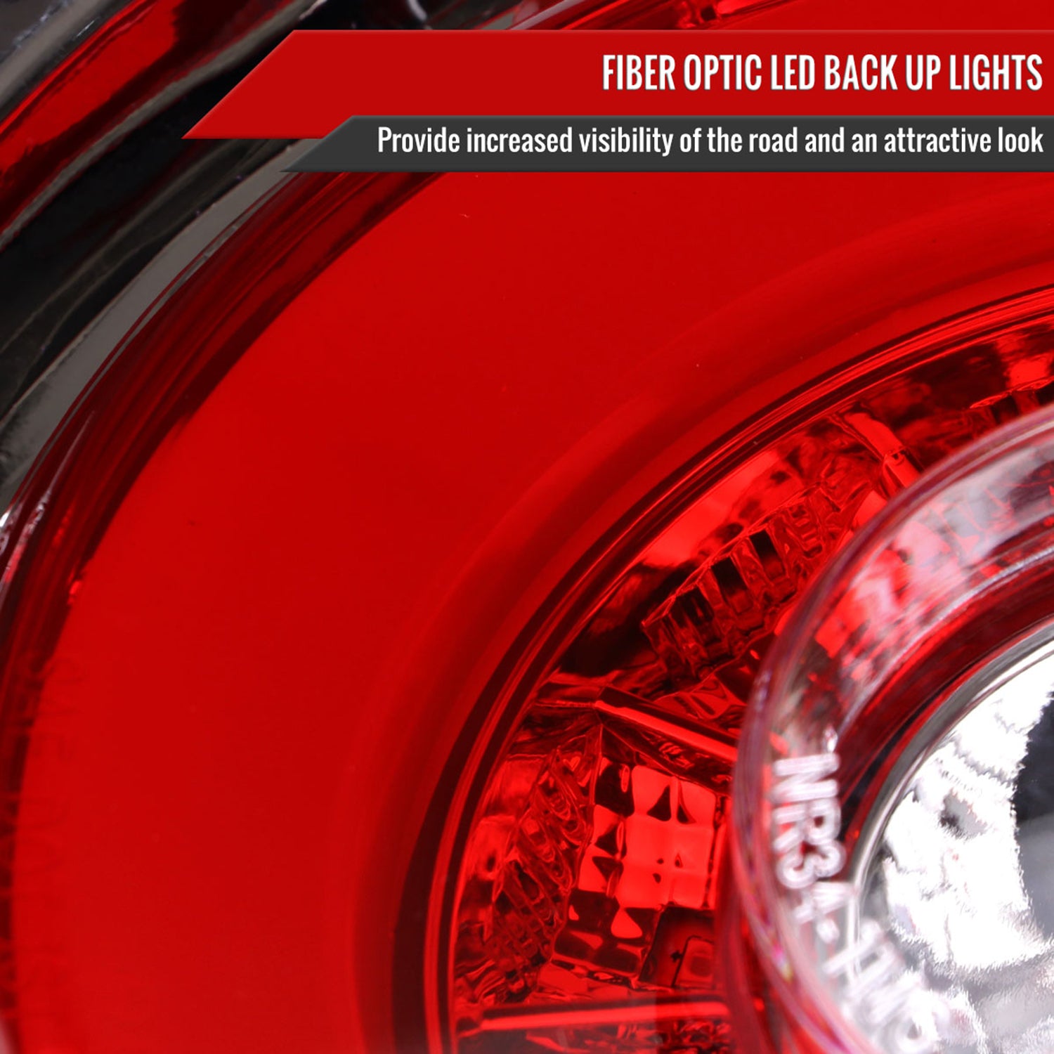 1999-2002 Nissan Skyline GT R34 JDM Red LED Tail Lights Chrome/Red Lens