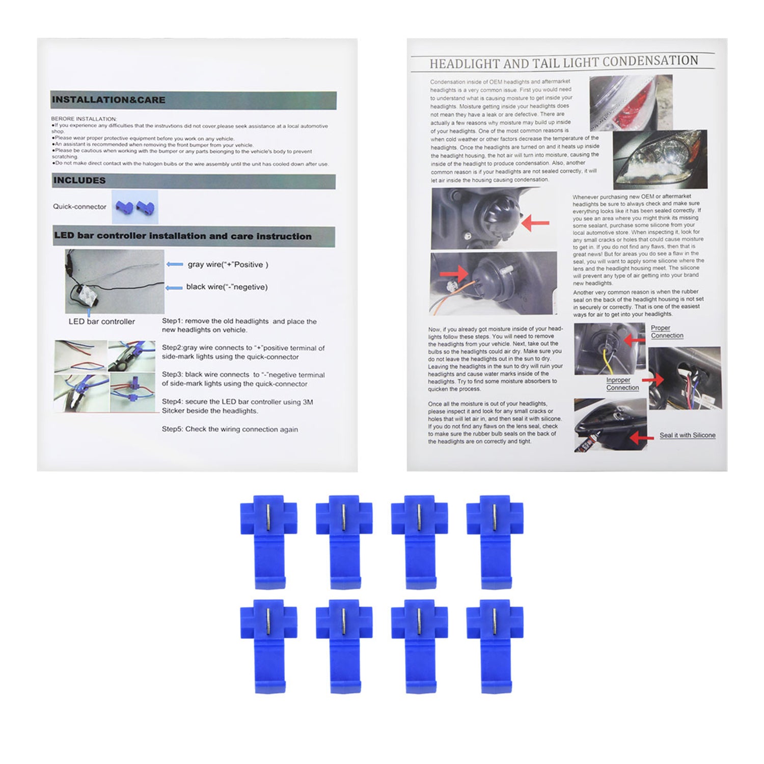 1994-1998 GMC C10/Sierra/Suburban/Yukon Headlights LED &Corner Lights Chrome