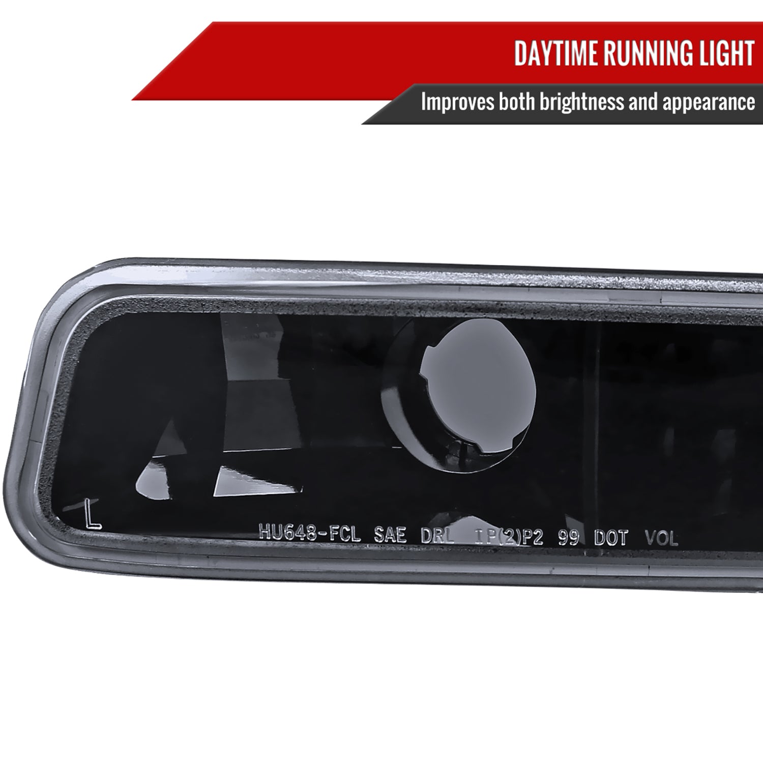 1999-2006 GMC Sierra/Yukon XL/SLT Dual Halo Headlights&Bumper Lights Smoke