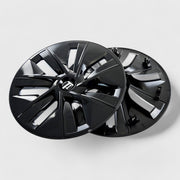 2020-2024 Tesla Y Wheel Cover Hubcaps Set Gloss Black 4Pcs ABS Plastic