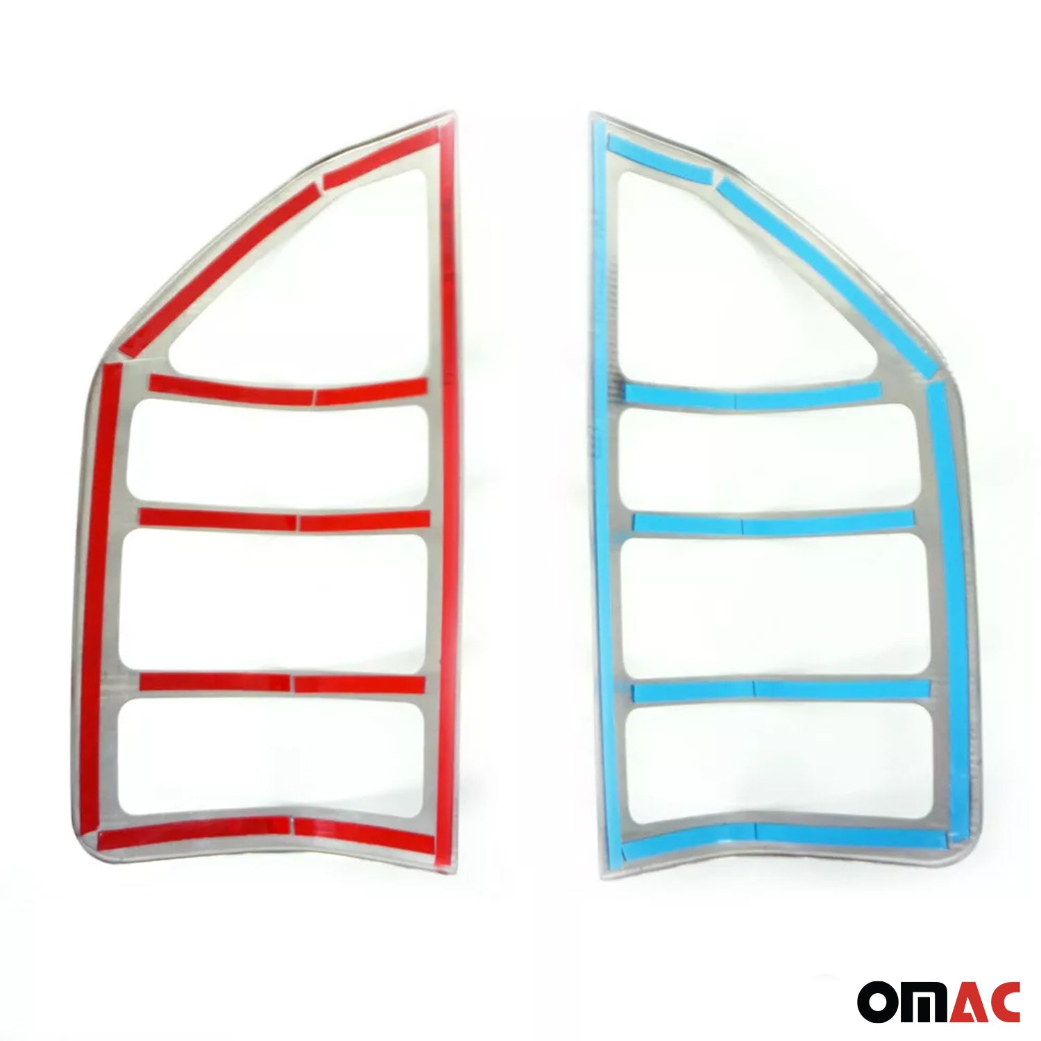 2003-2006 Dodge Sprinter Trunk Tail Light Trim Frame Stainless Steel Silver 2 Pcs