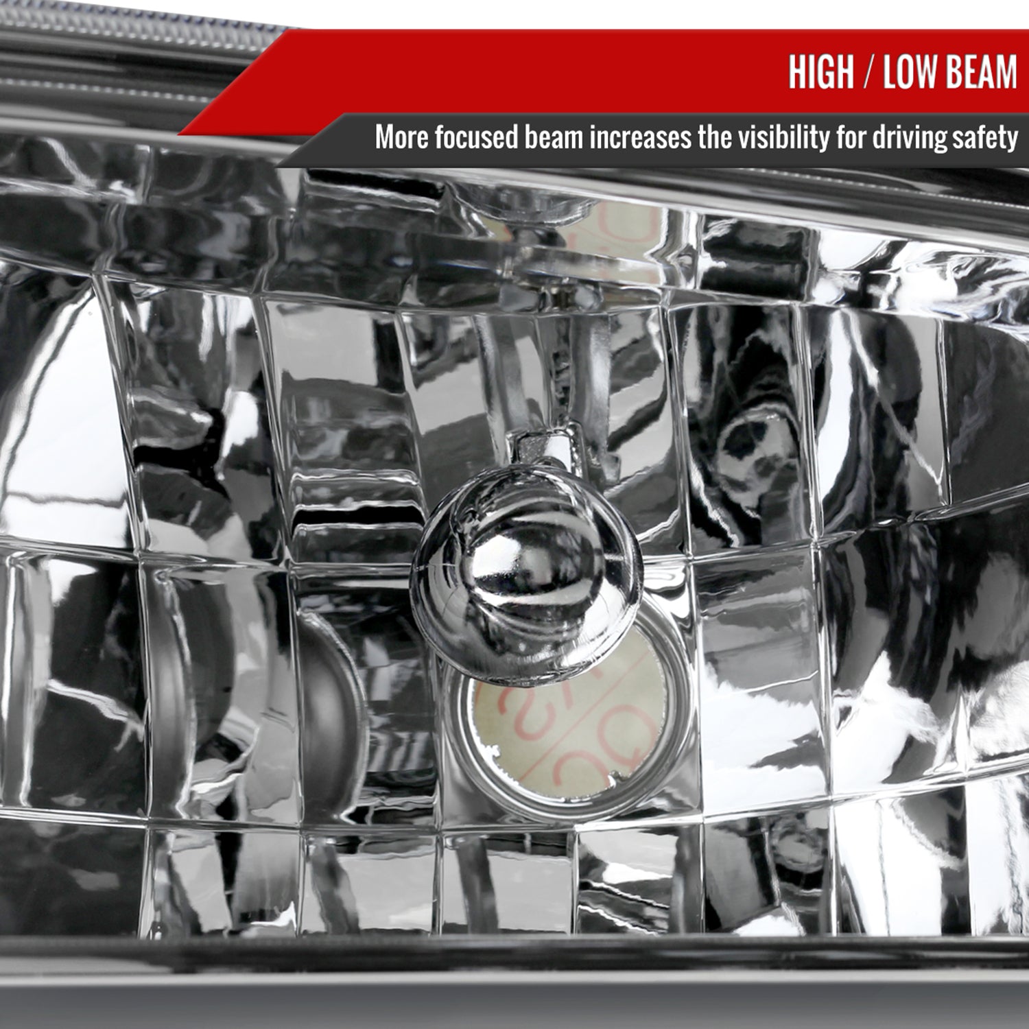 1999-2004 Ford Excursion F-250/350/450/550 Crystal Headlights Chrome/Clear