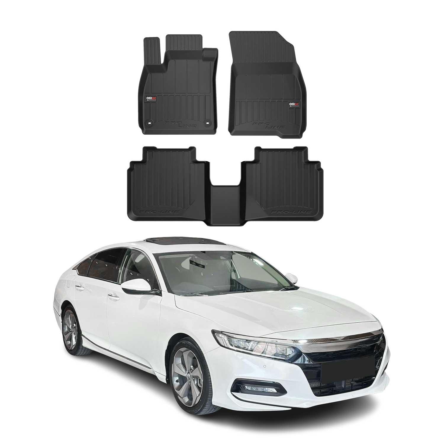 2023-2025 Honda Accord Premium Floor Mats Liners Full Set All Weather Heavy Duty