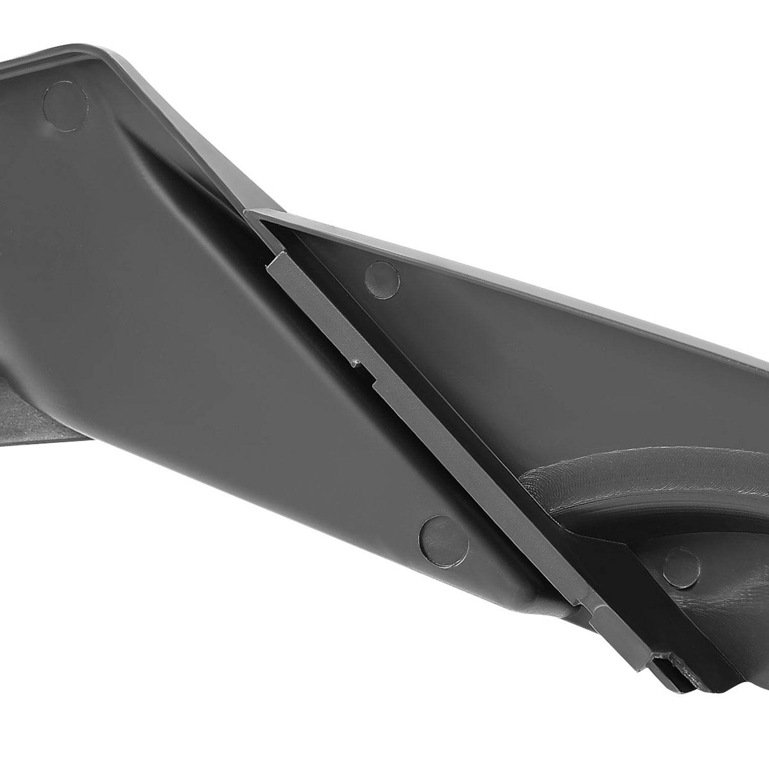 2019-2021 Honda Civic Sedan Matte Black 3Pcs Front Bumper Lip Spoiler Set