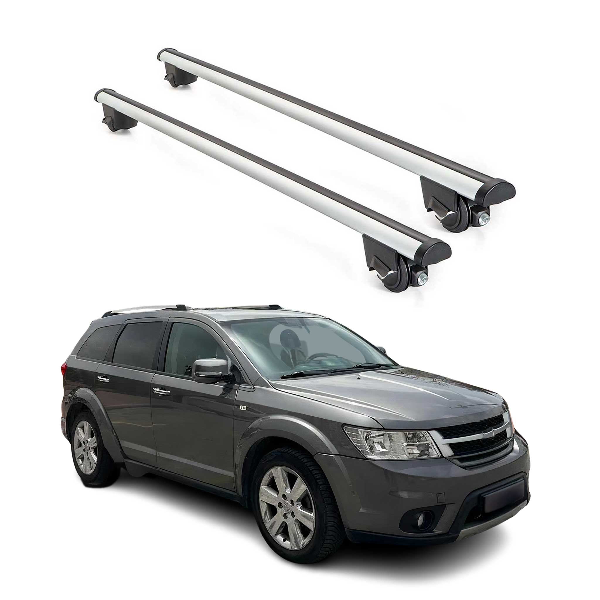 2011-2020 Dodge Journey Roof Rack Cross Bars Silver