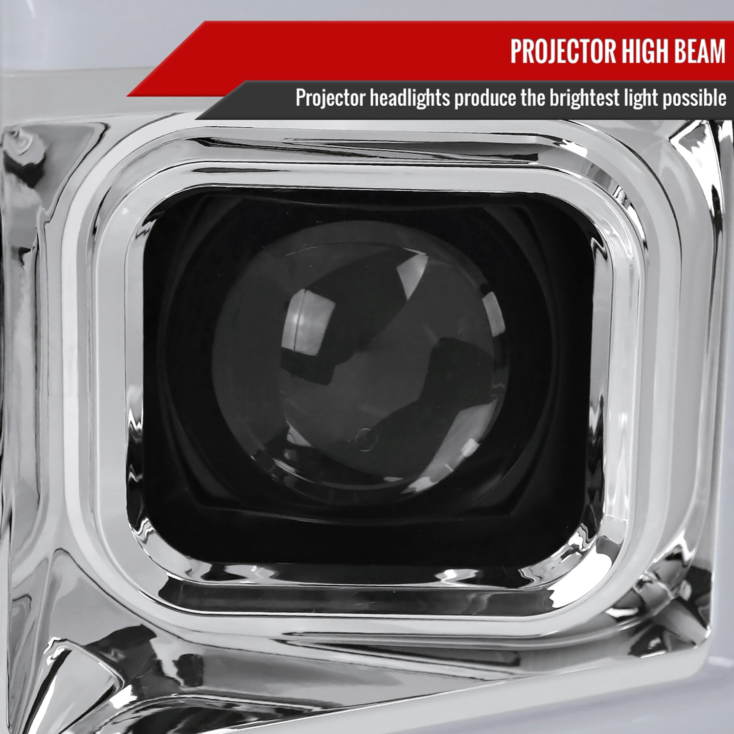 2017-2019 Ford F-250 F-350 F-450 F-550 LED C-Bar Headlights Signal Chrome