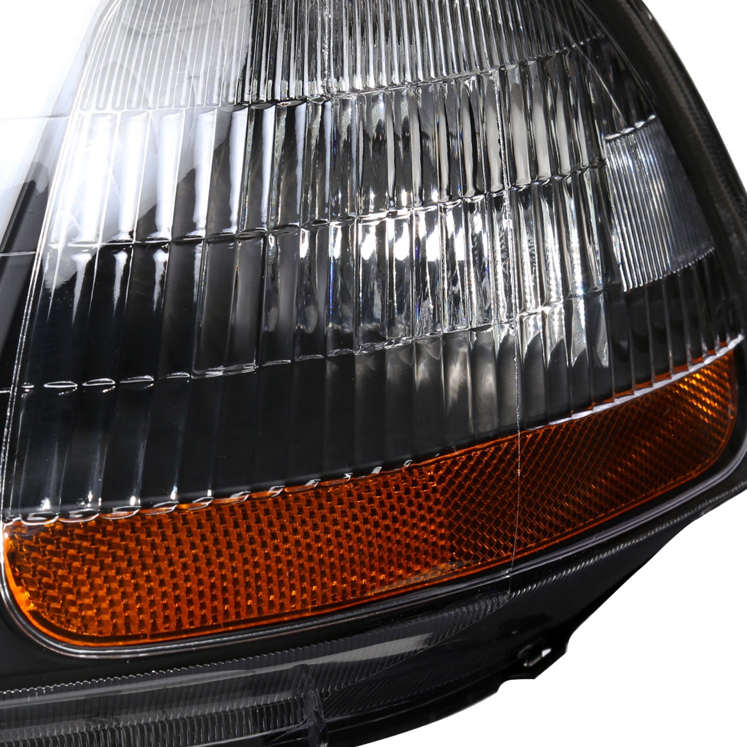 1996-1998 Honda Civic Coupe/Sedan LED Bar Factory Headlights Matt Black