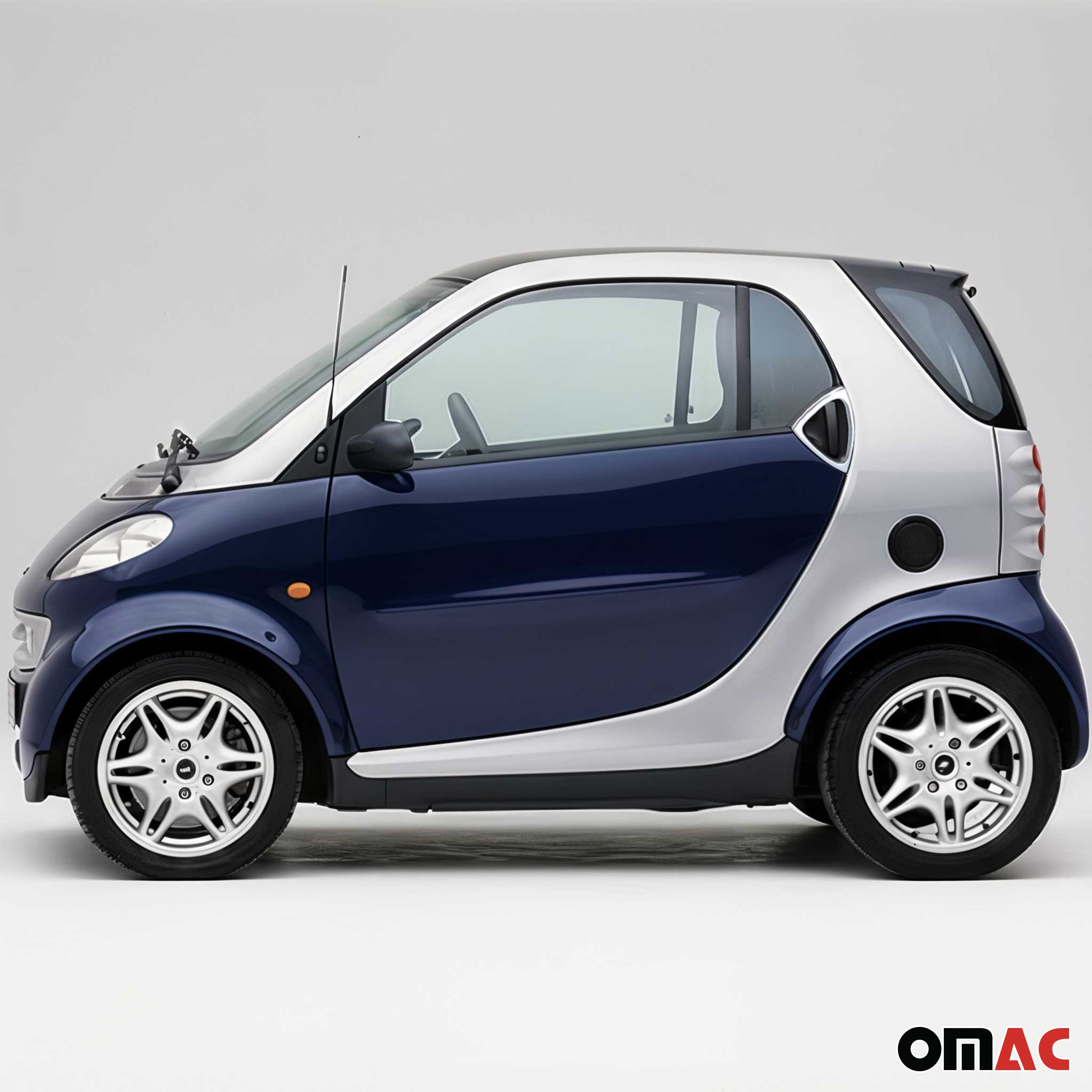 1998-2007 Smart ForTwo Car Door Handle Cover Protector Stainless Steel Chrome 2 Pcs