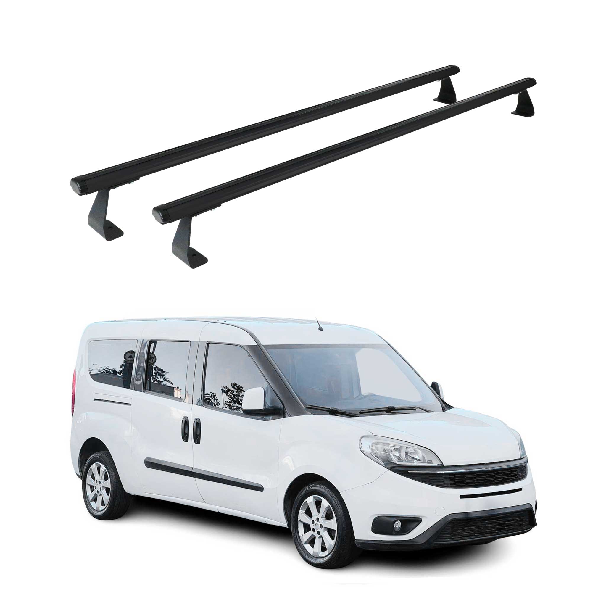 2015-2022 RAM ProMaster City Roof Rack Cross Bars Black