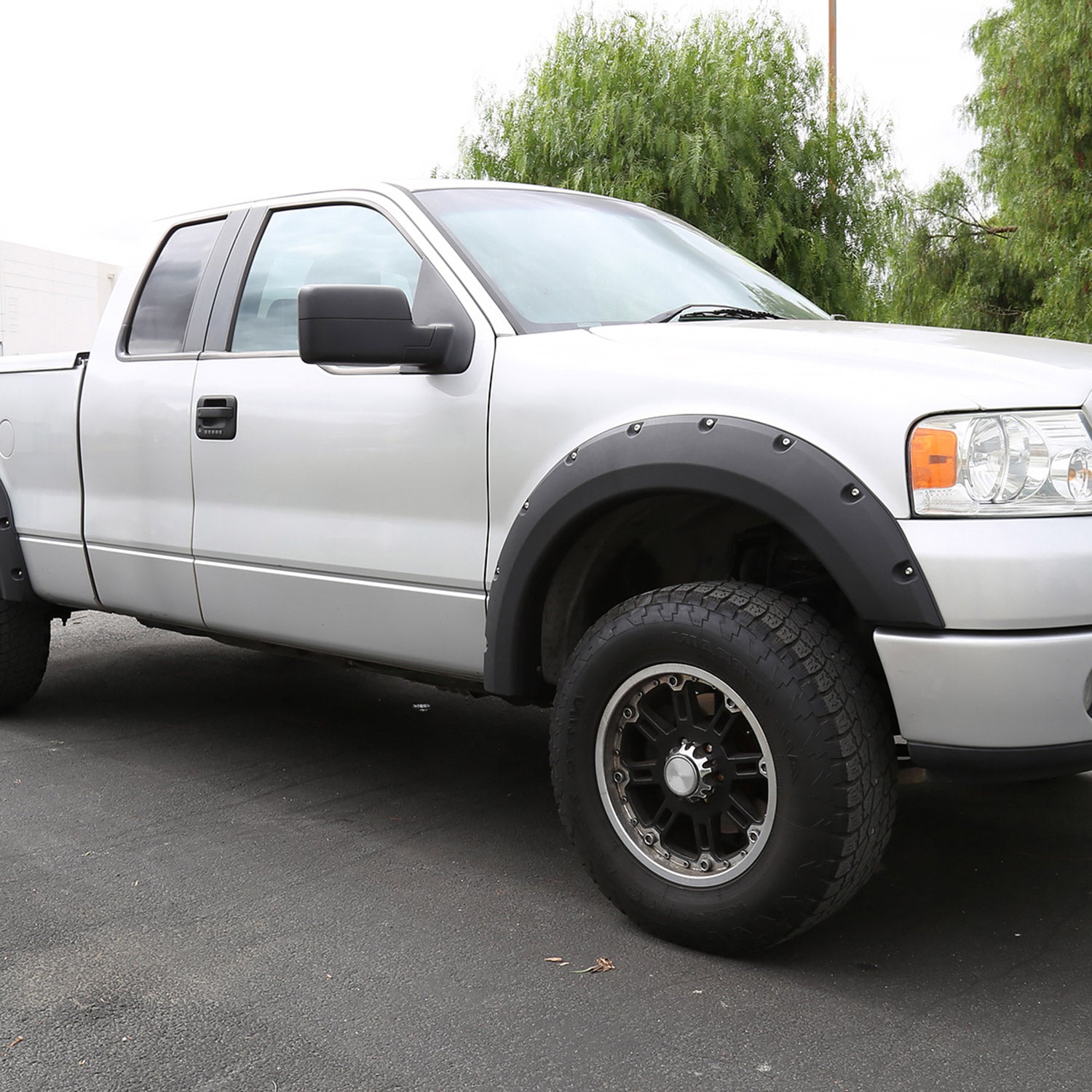 2004-2006 Ford F-150 Black Manual Adjustable Side Mirror - Passenger Side Only