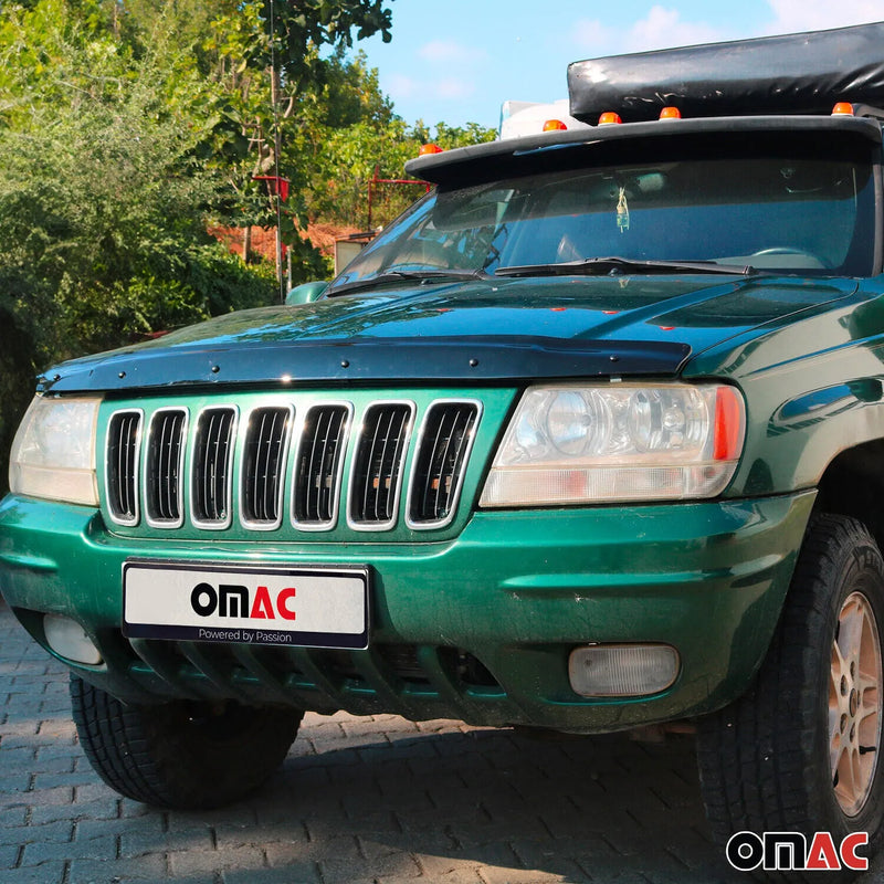 1999-2004 Jeep Grand Cherokee Front Bug Shield Hood Deflector 1 Pc Smoke