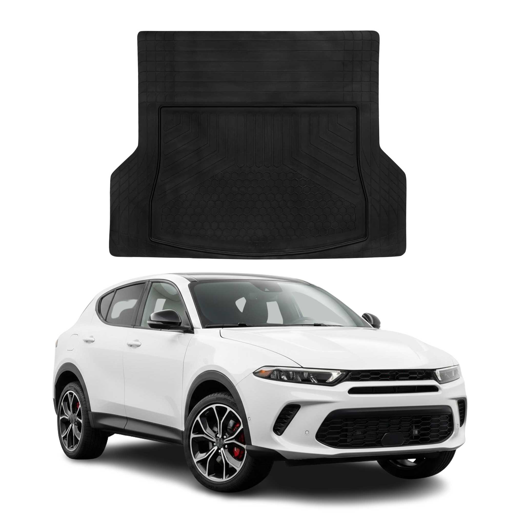 2023-2025 Dodge Hornet Semi-Custom fit Cargo Mat Liner Waterproof Rubber Black 1Pc