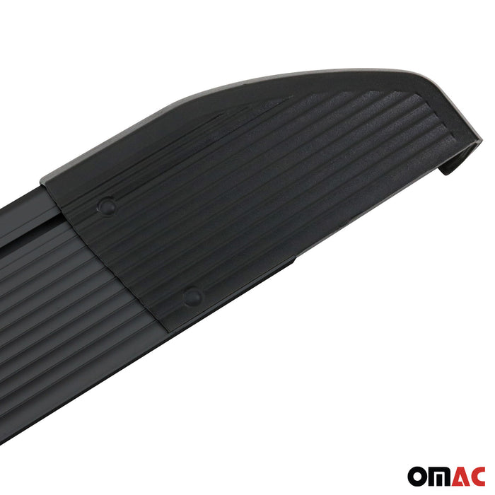 Side Step Nerf Bars Running Boards for Nissan Rogue 2014-2020 Alu. Black 2 Pcs