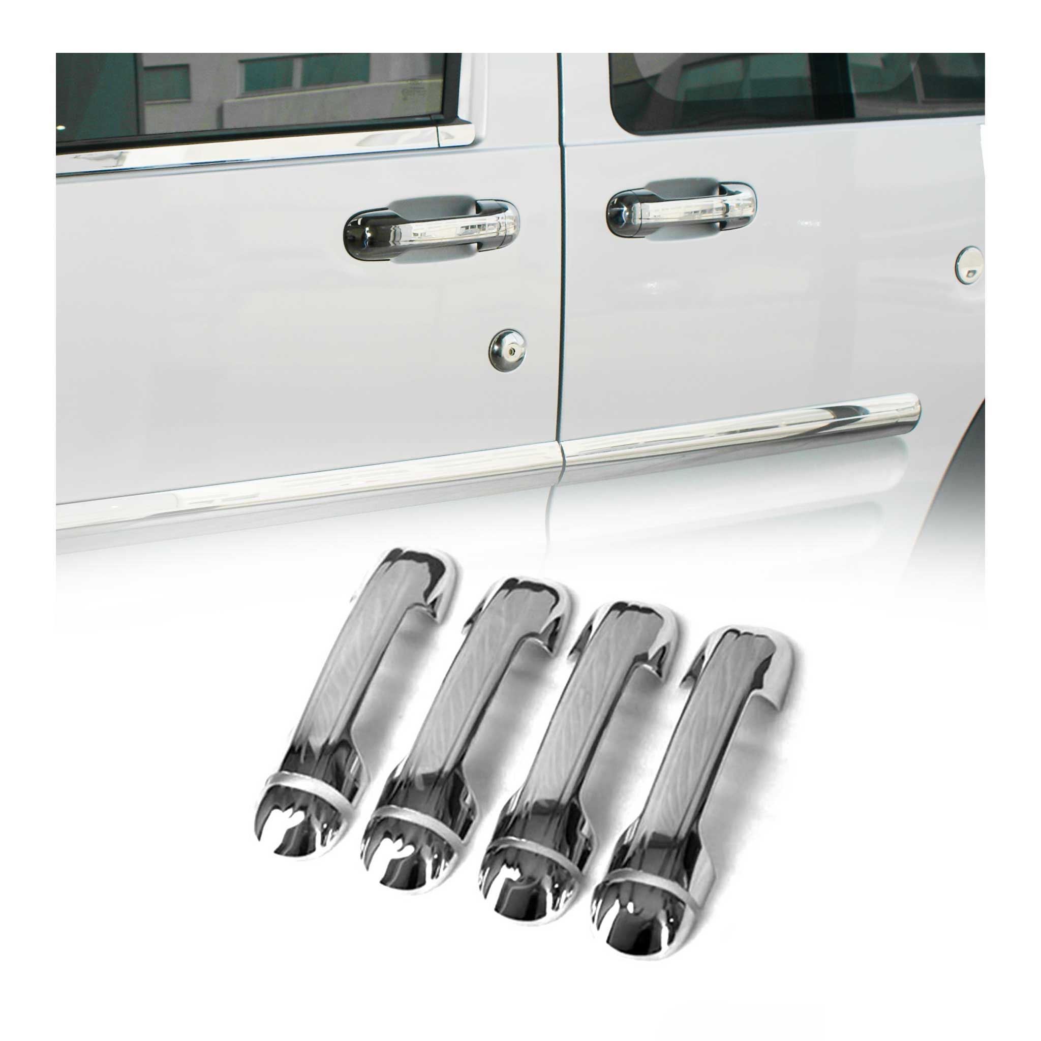 2009-2013 Ford Transit Connect Car Door Handle Cover Protector Stainless Steel 8 Pcs