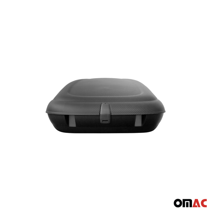 OMAC Car Rooftop Cargo Box Luggage Carrier 16.9 Cubic Feet Carbon Fiber Textured
