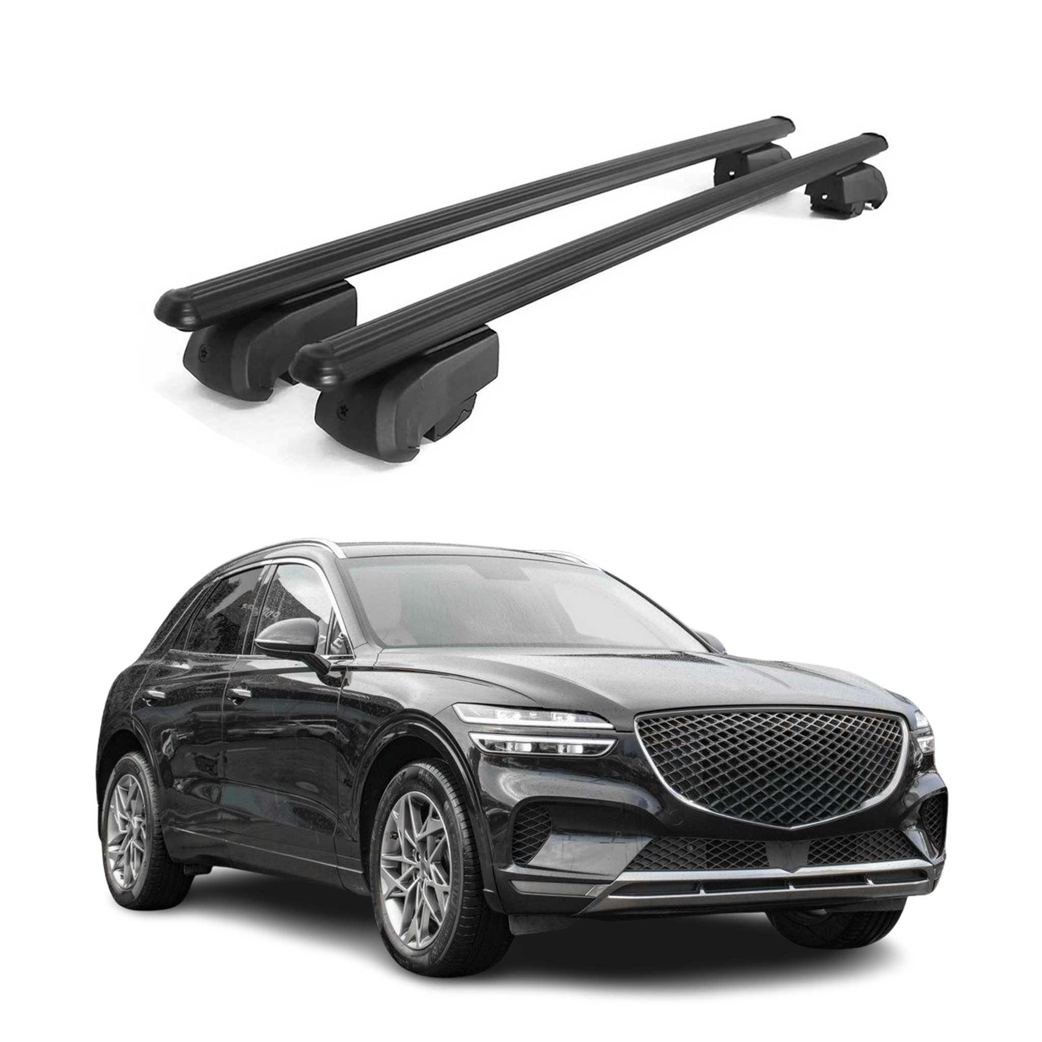 2022-2025 Genesis GV70 Roof Rack Cross Bars Black