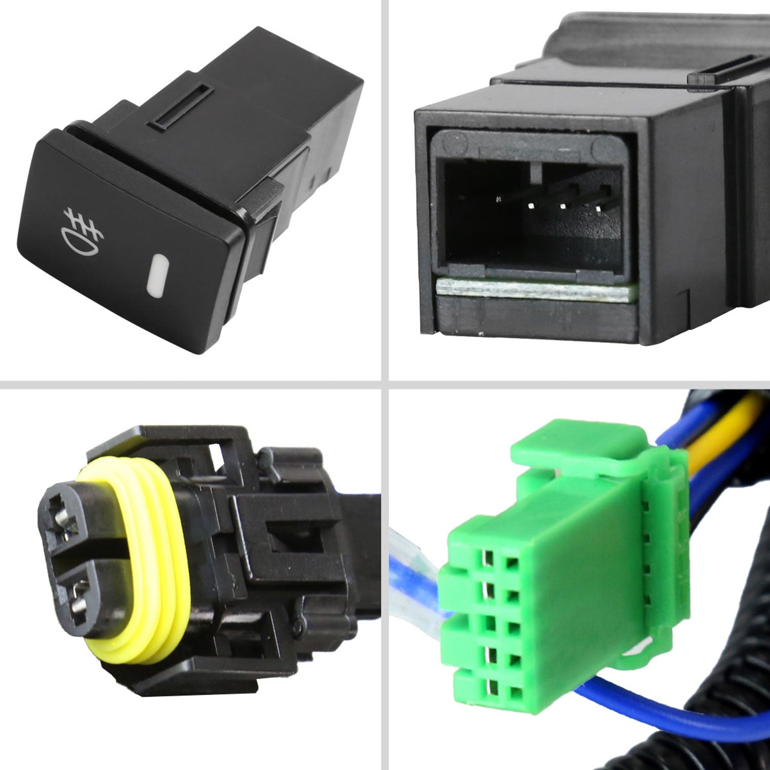 2014-2016 Toyota Corolla H16 Fog Lights Kit Chrome Housing/Clear Lens