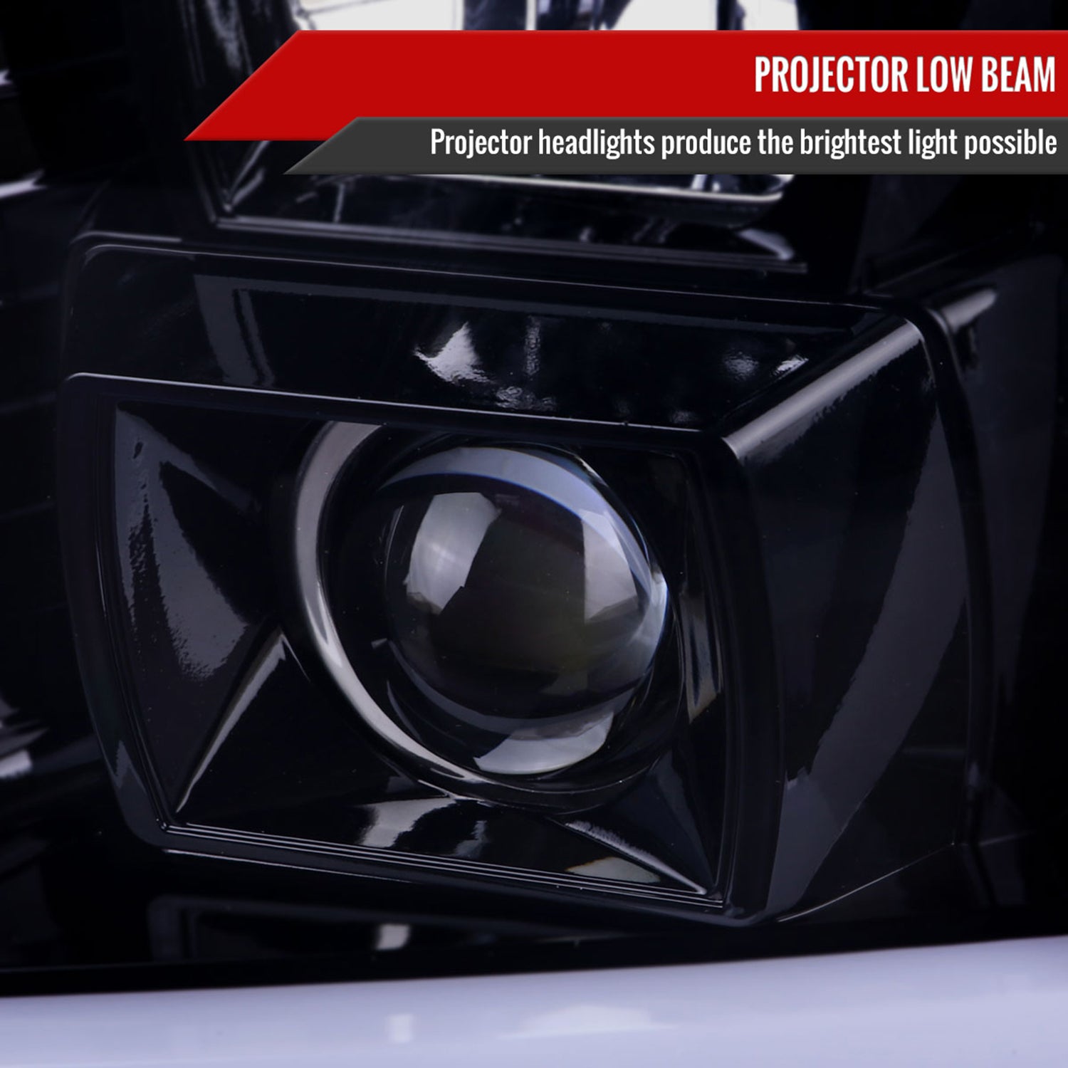 2007-2014 GMC Yukon/XL 1500/XL 2500 LED Turn Signal Projector Headlights Smoke