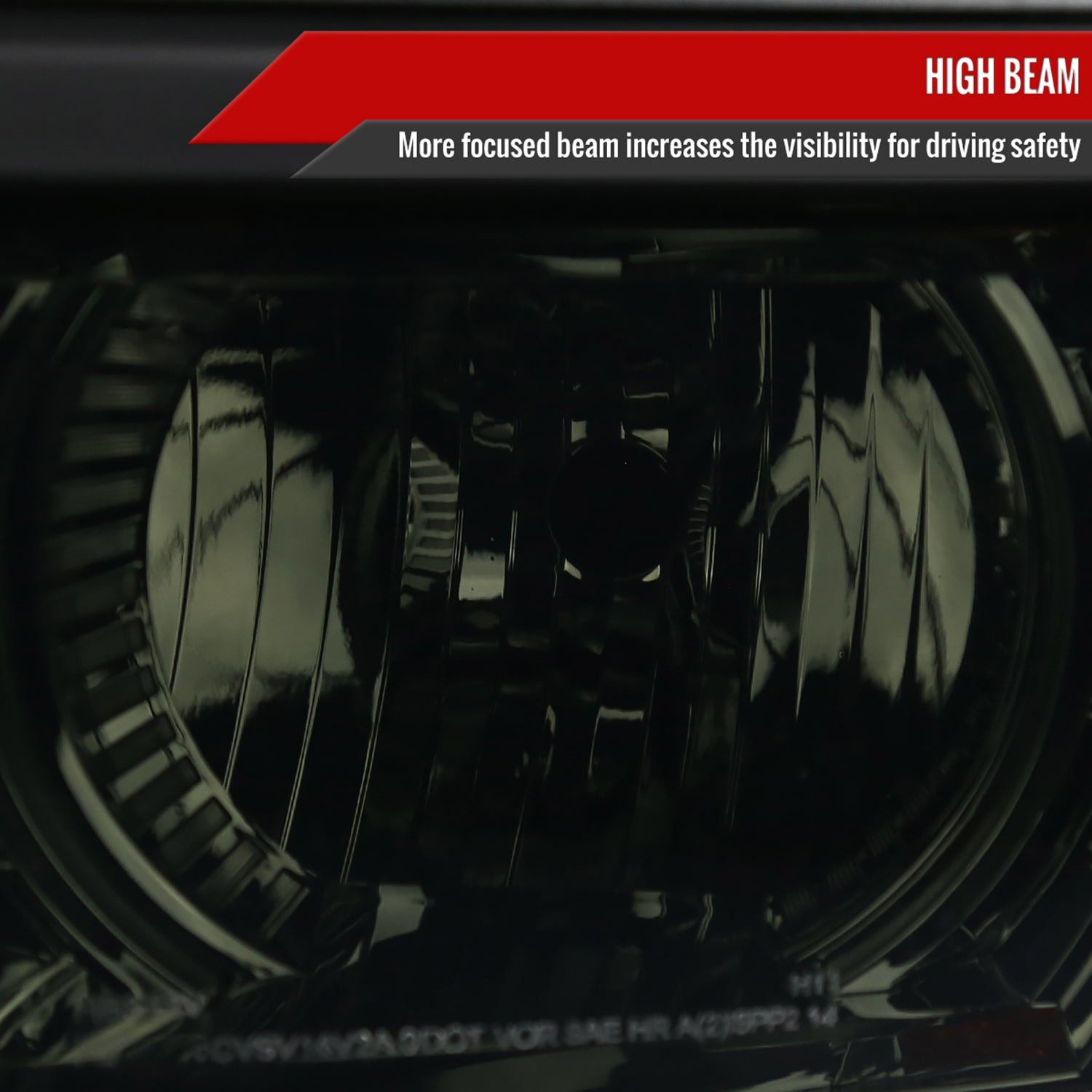 2014-2015 Chevy Silverado 1500 Projector Headlights Chrome/Smoke/Black Trim