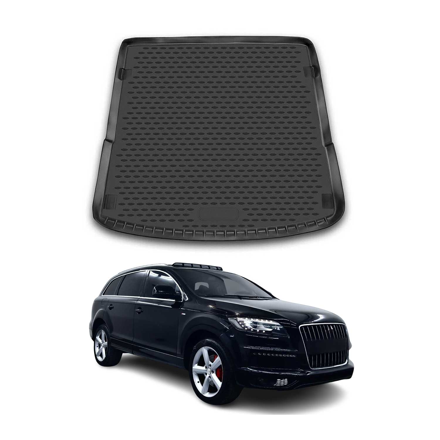 2007-2015 Audi Q7 Cargo Liner Trunk Mat All Weather Black