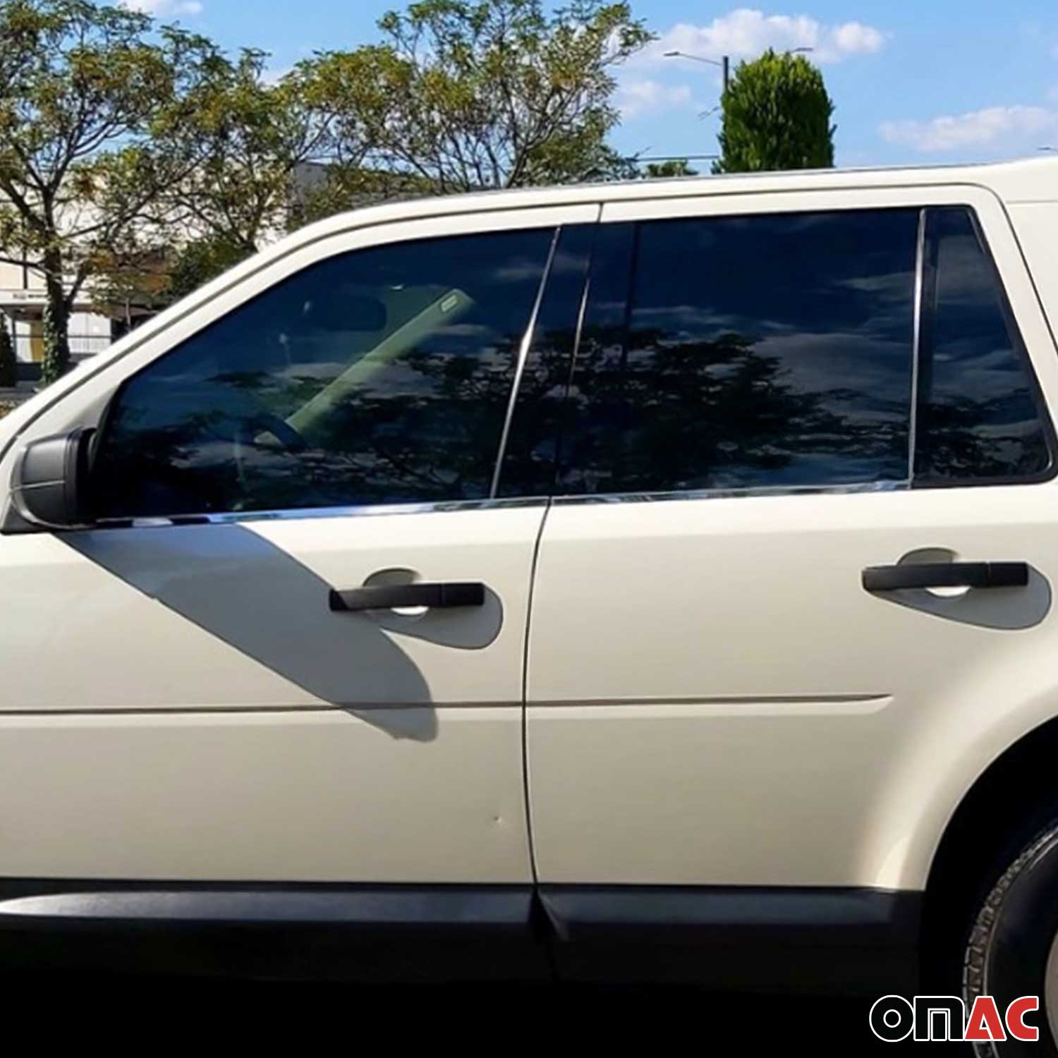 2008-2015 Land Rover LR2 Window Molding Trim Streamer Stainless Steel 4x