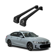 2029-2024 BMW 3 Series G20 Sedan Roof Rack Cross Bars Black