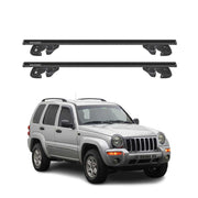 2002-2007 Jeep Liberty Roof Rack Cross Bars Black