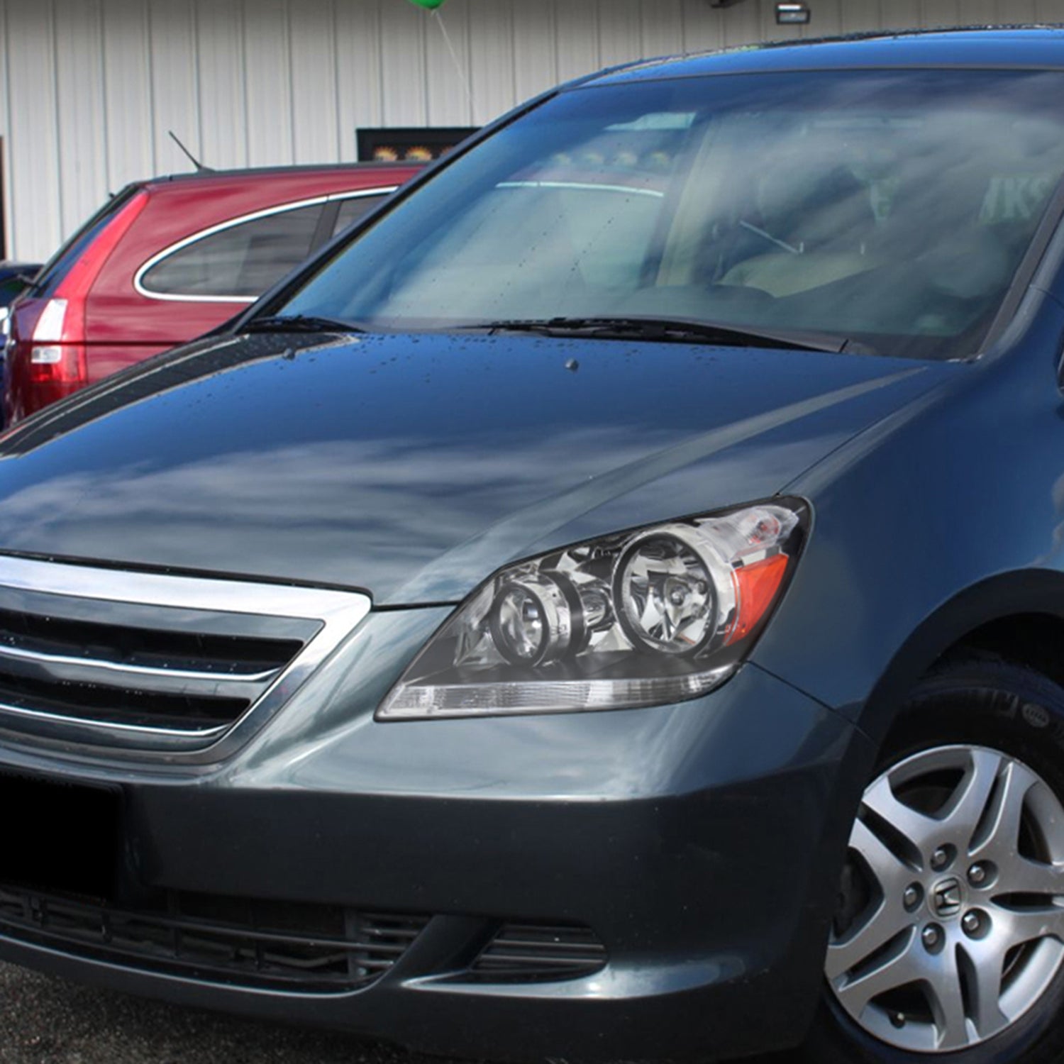 2005-2007 Honda Odyssey Factory Crystal Headlights w/9006 Bulbs Chrome/Clear