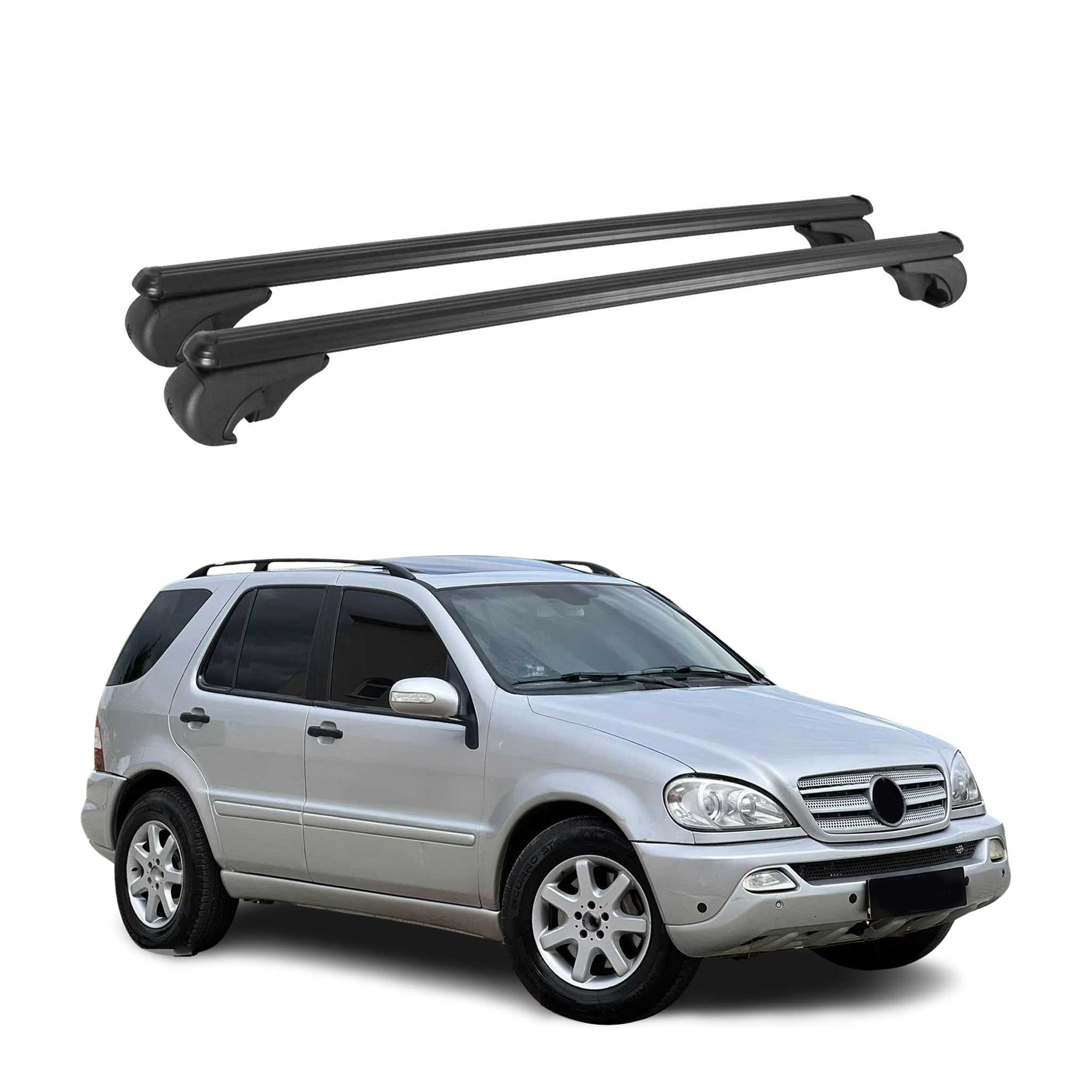 1997-2005 Mercedes M ML Class W163 Roof Rack Cross Bars Black