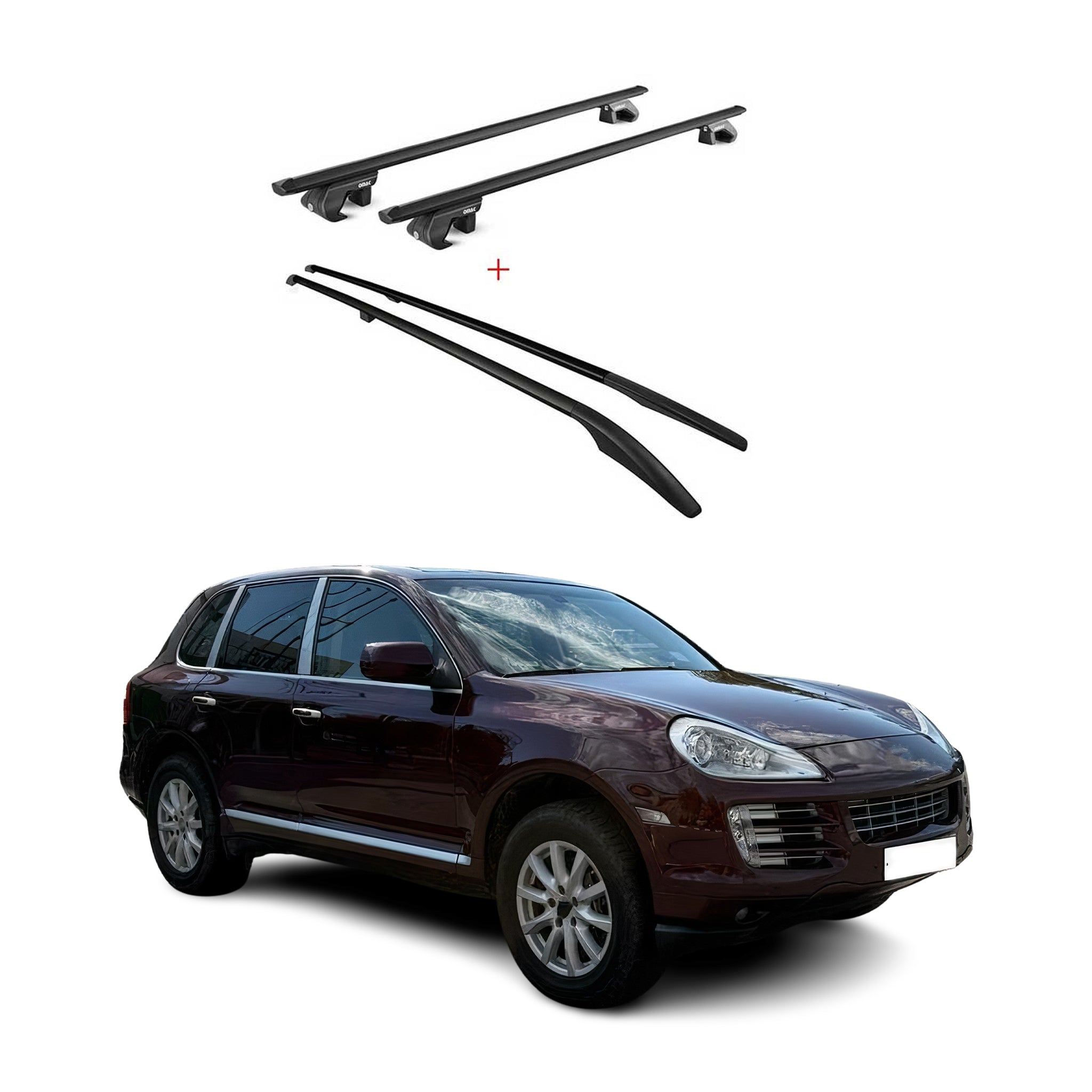 2003-2010 Porsche Cayenne Roof Racks & Roof Rack Rails Black