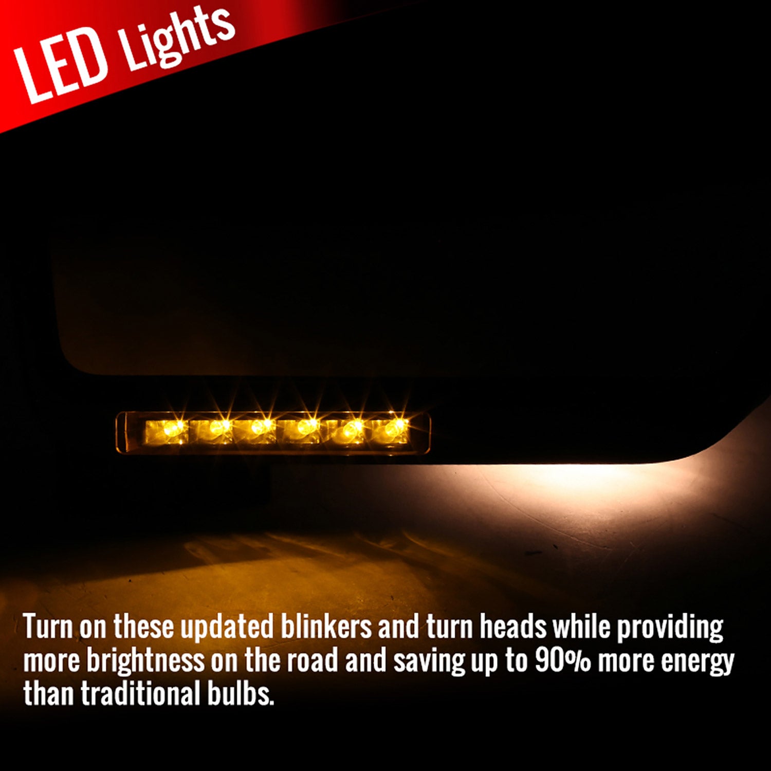 2007-2014 Ford F-150 Chrome Heated Side Mirror Amber Turn &Puddle Light Driver