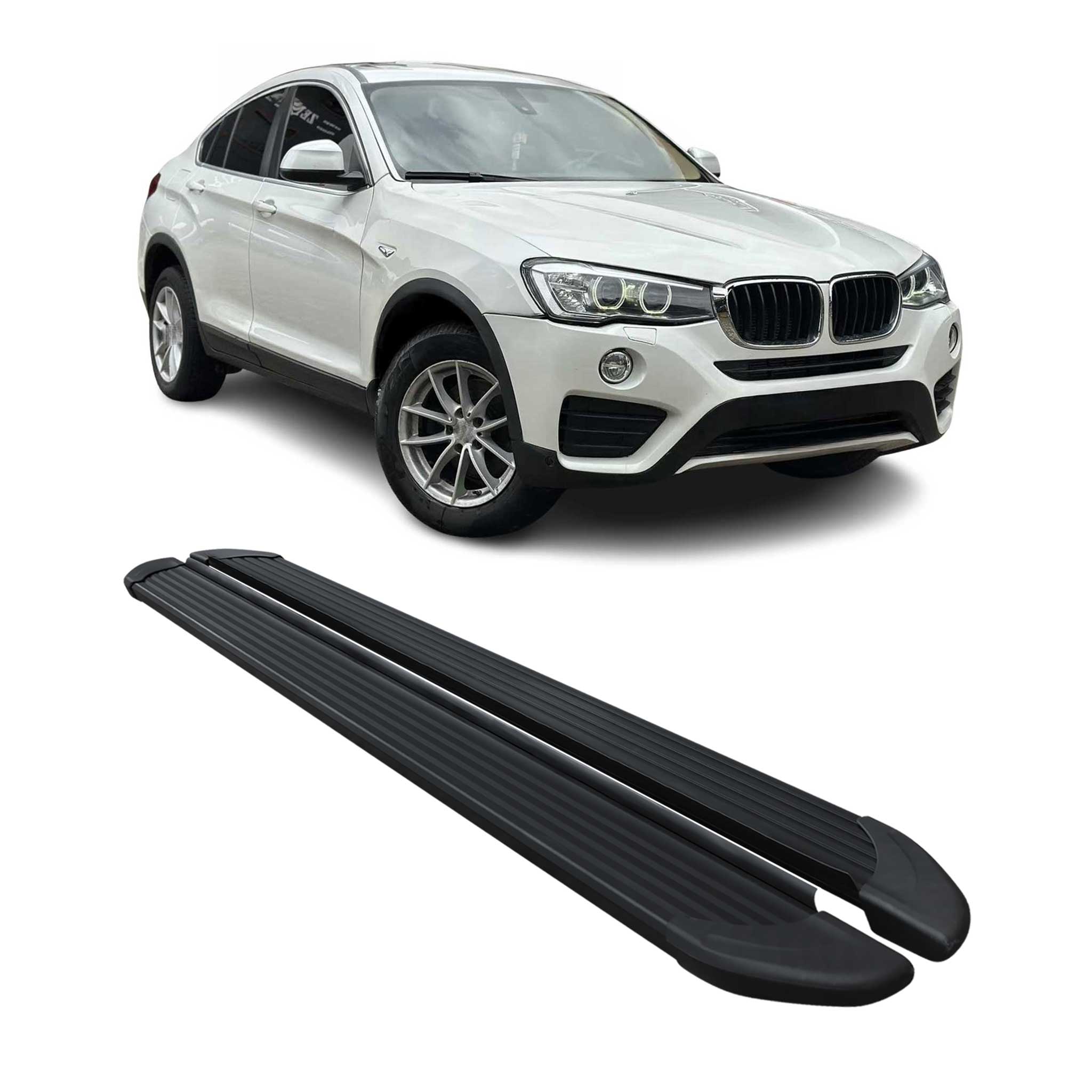 2015-2018 BMW X4 F26 Running Boards Side Steps Black