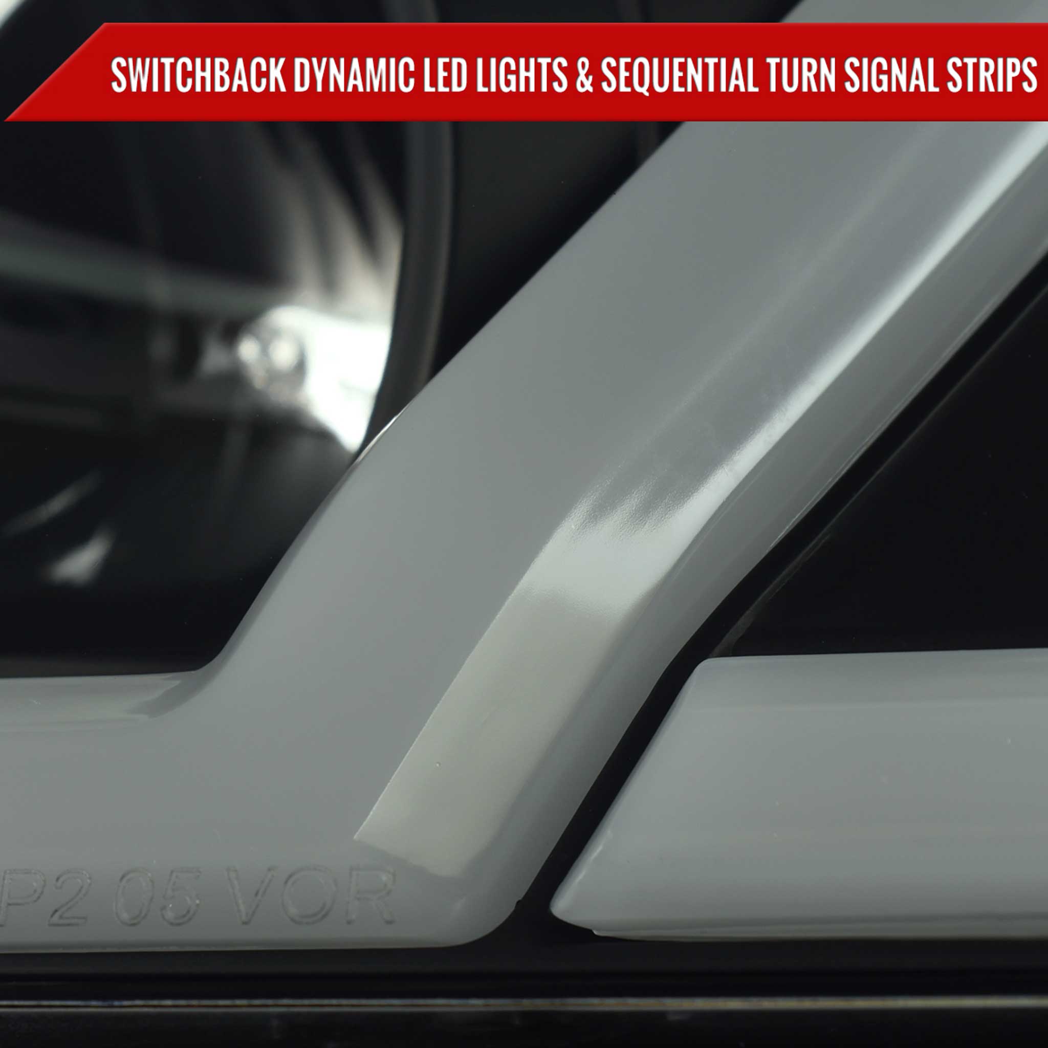For Pontiac G6 2005-2010 Projector Headlights Sequential LED Strip Black Housing Smoked Lens Switchback